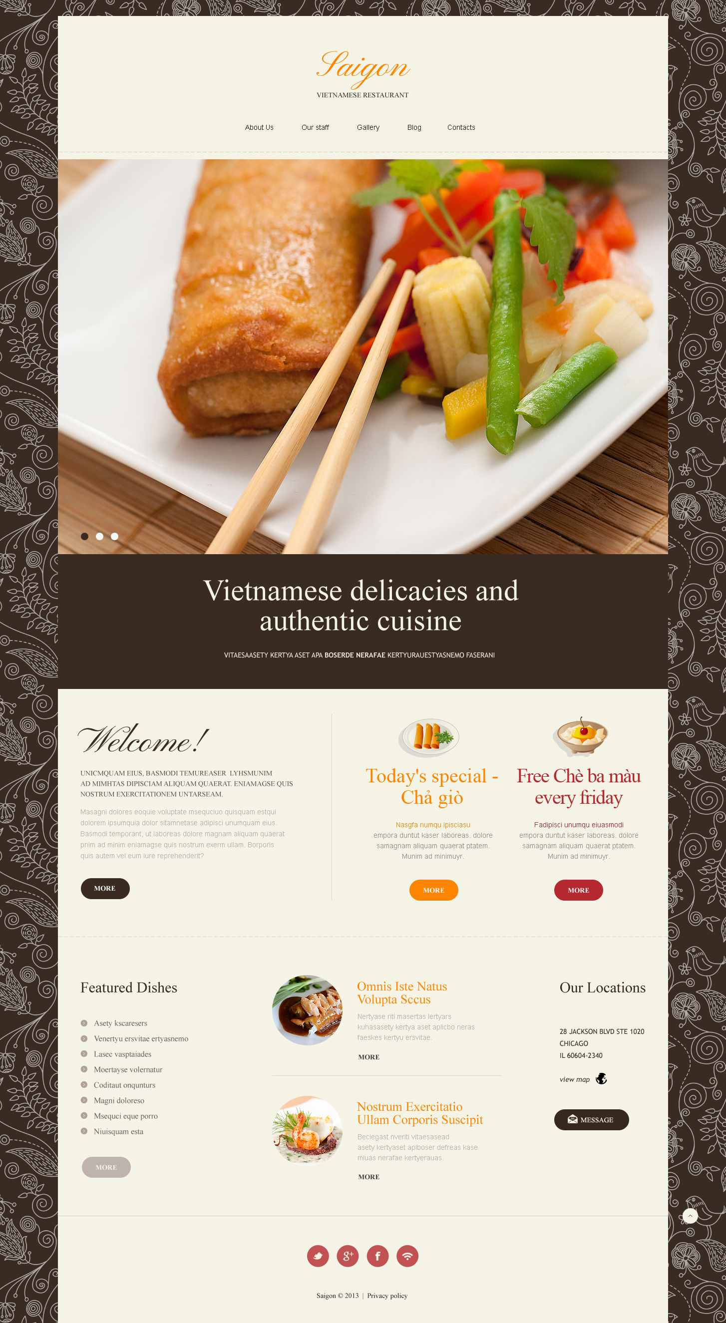 Vietnamese Restaurant Responsive Joomla Template