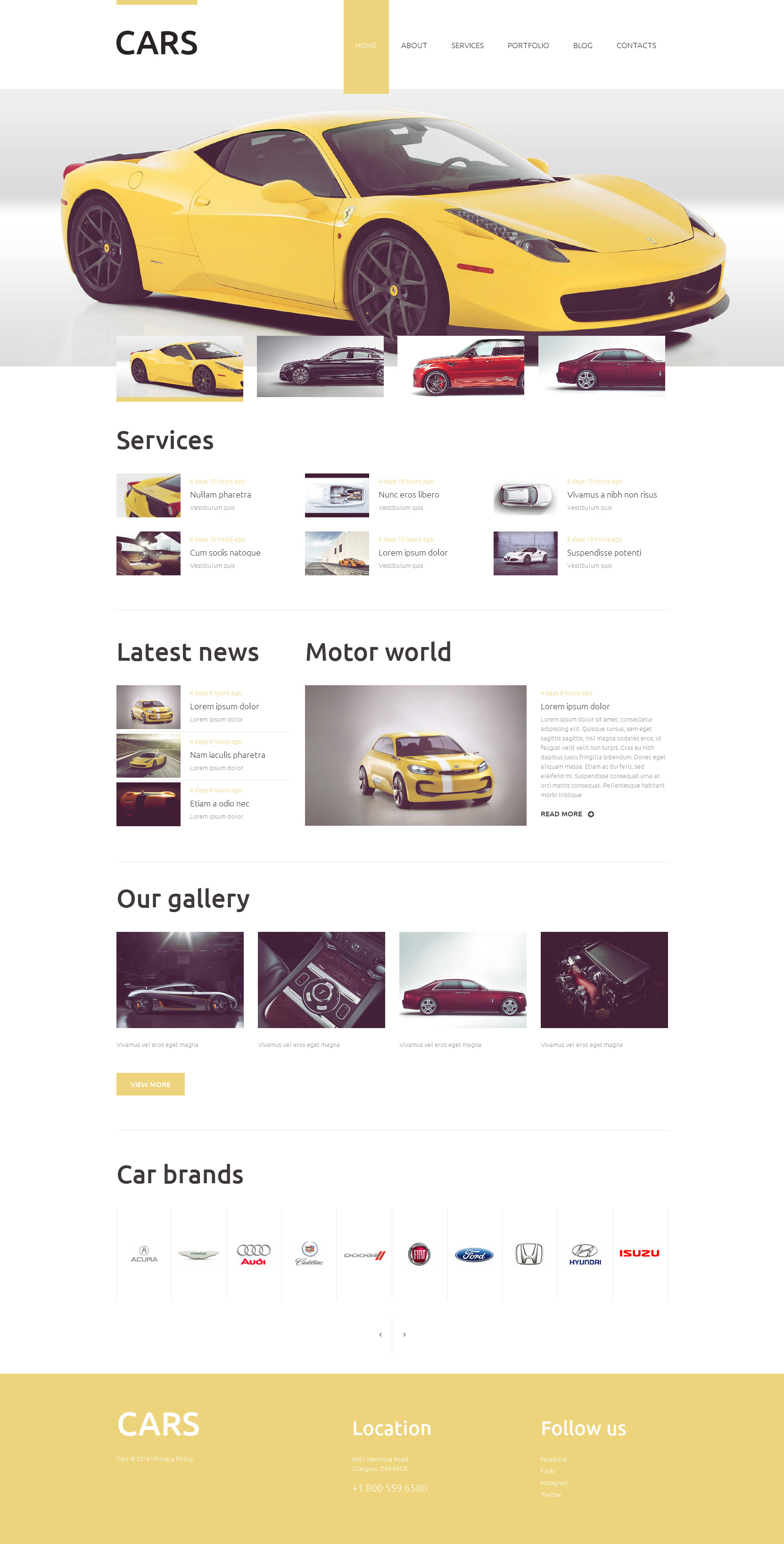 Vehicles Business Drupal Template