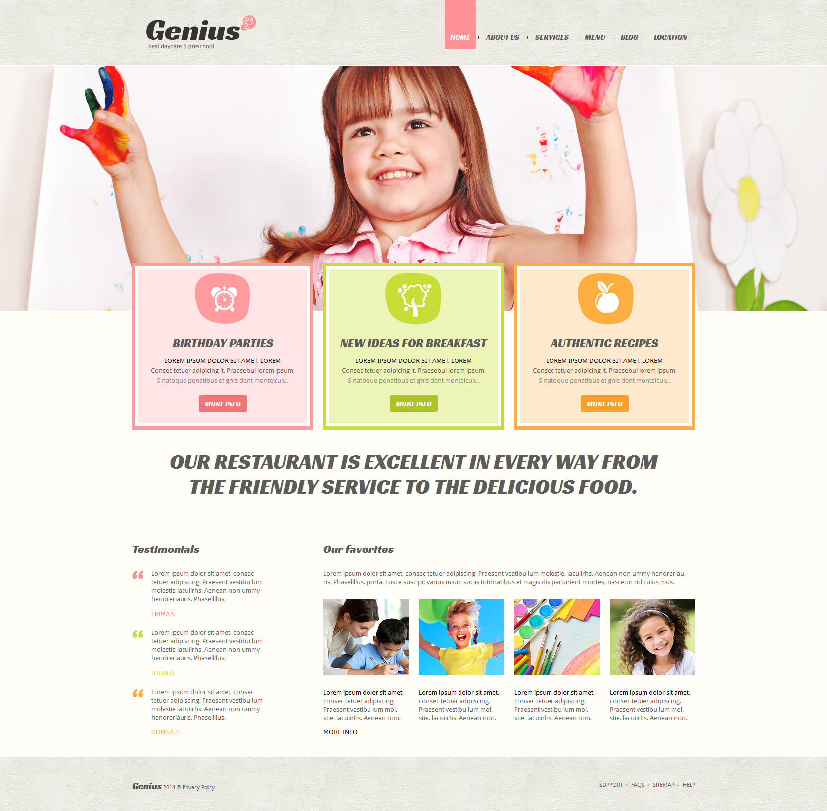 Kids Center Responsive Joomla Template