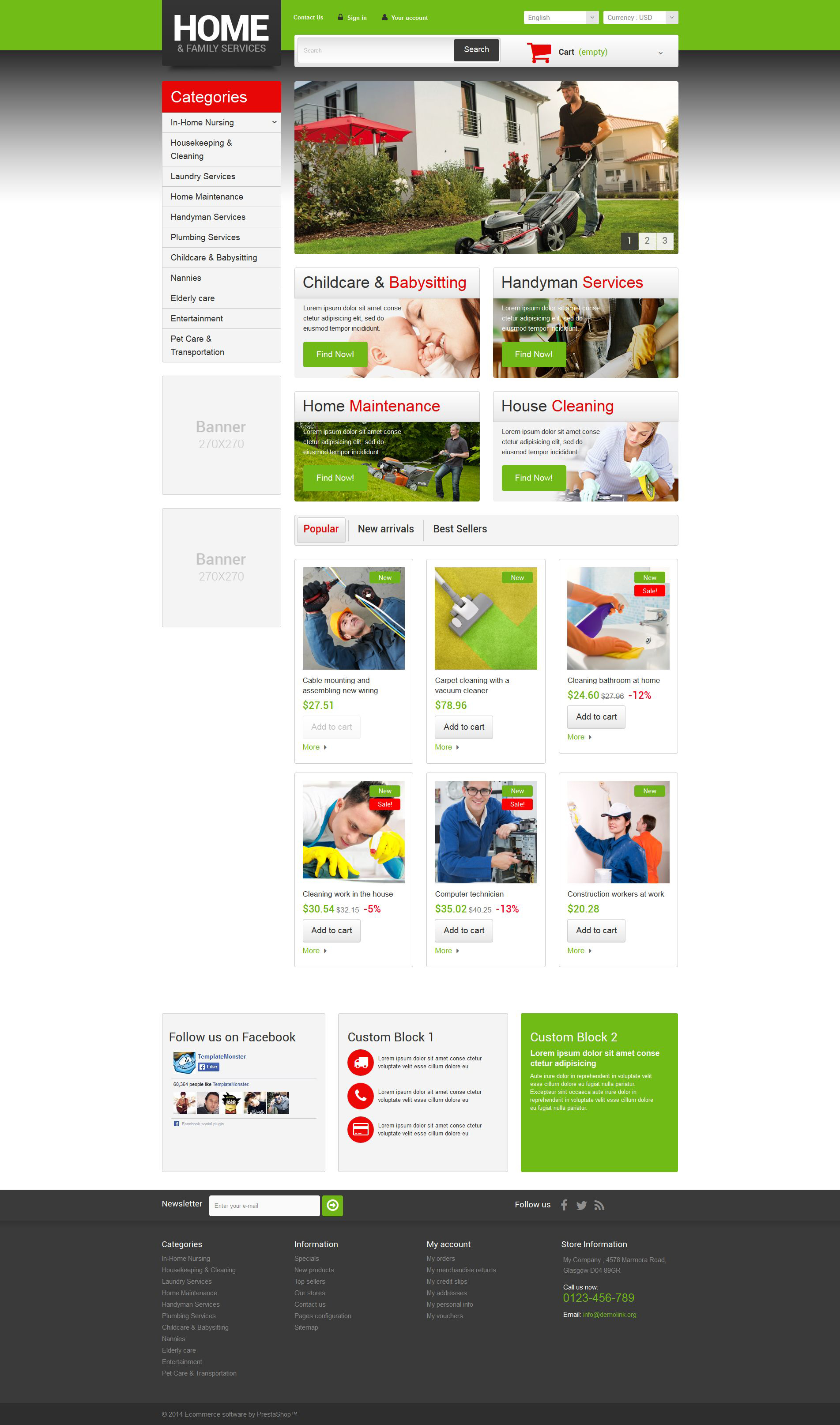 Home  Family Services PrestaShop Theme