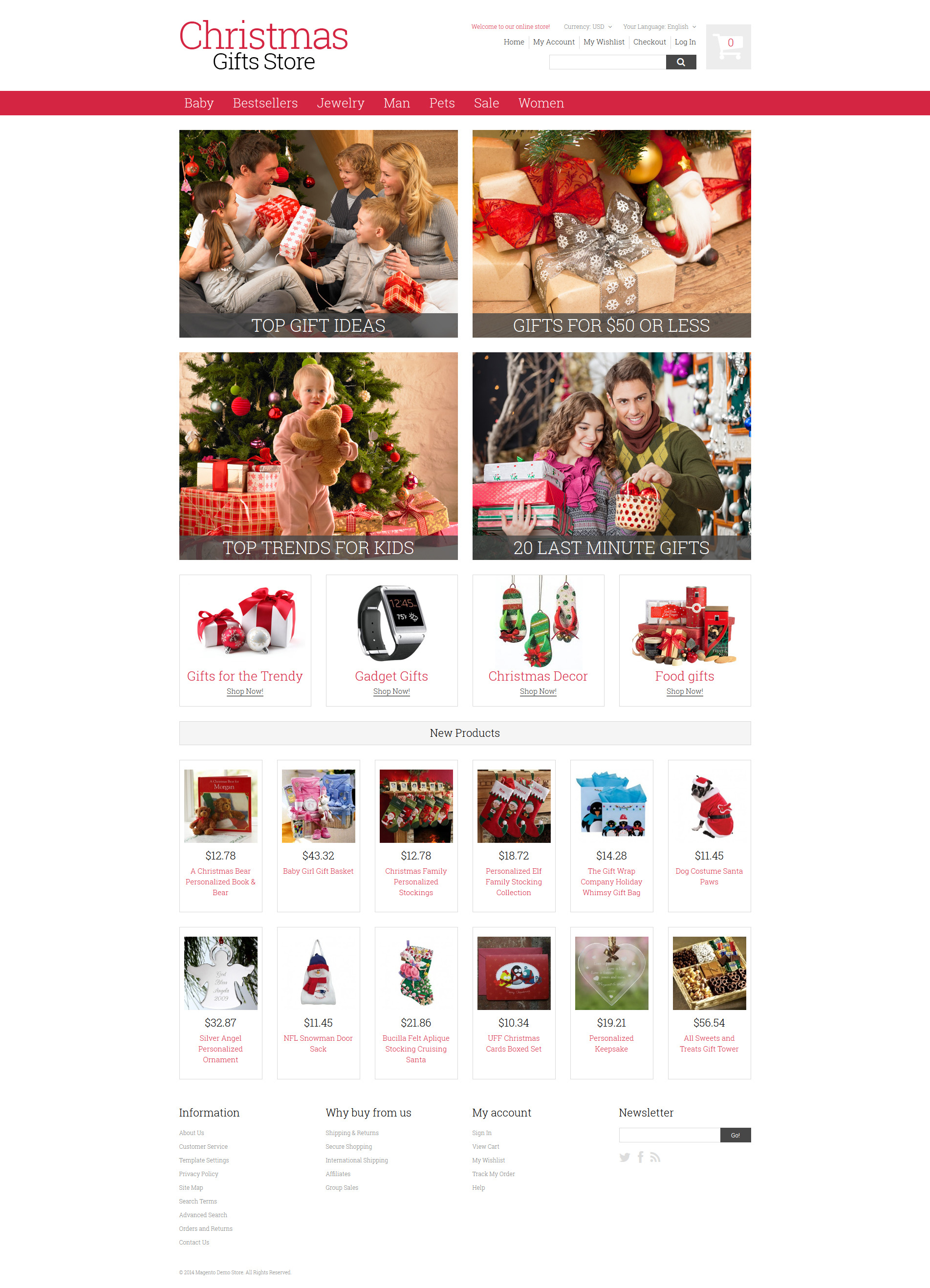 Christmas Gifts Magento Theme