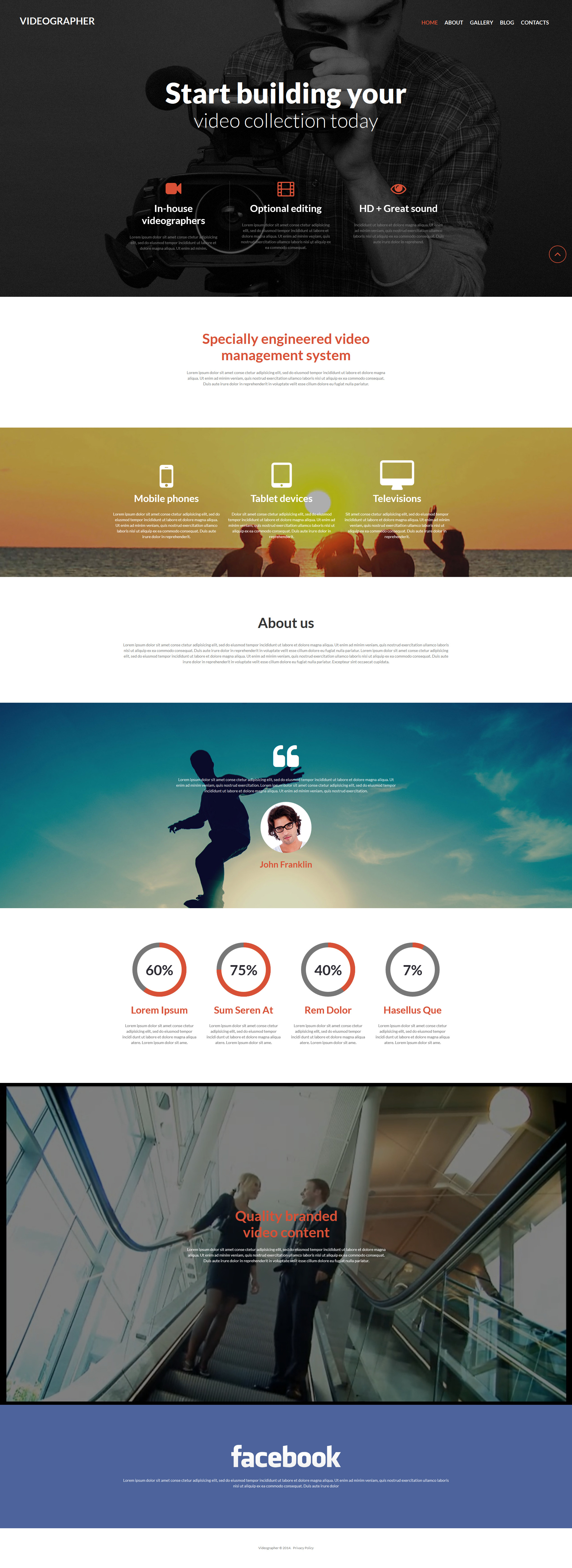 Videographer Services Joomla Template