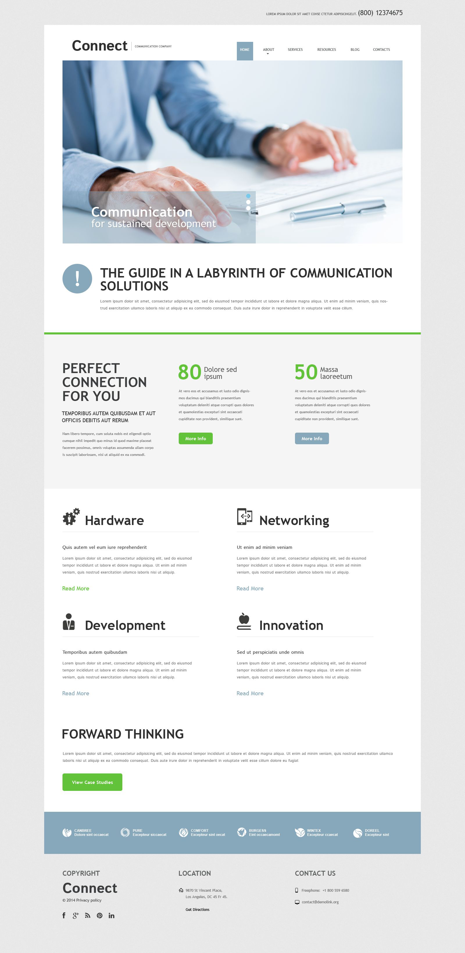 Communication Services Joomla Template