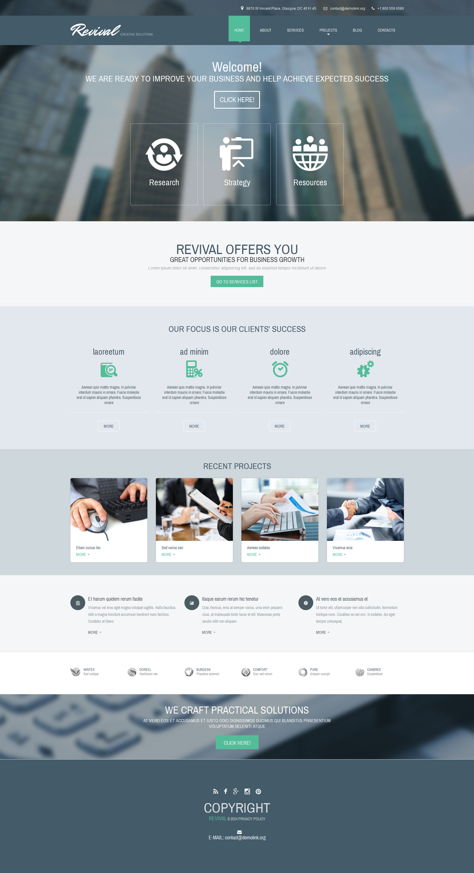 Business & Services Responsive Drupal Template