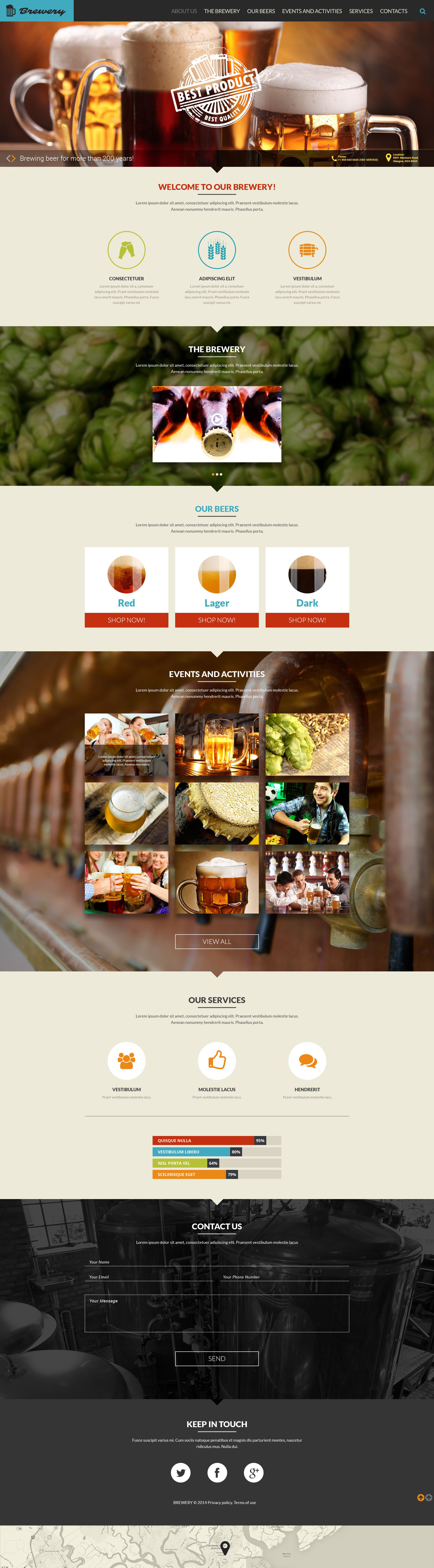 Brewery Responsive Website Template