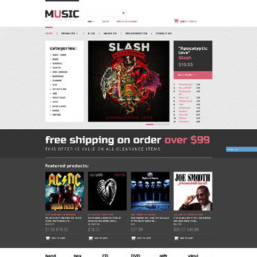 Template Muzică Shopify #52258