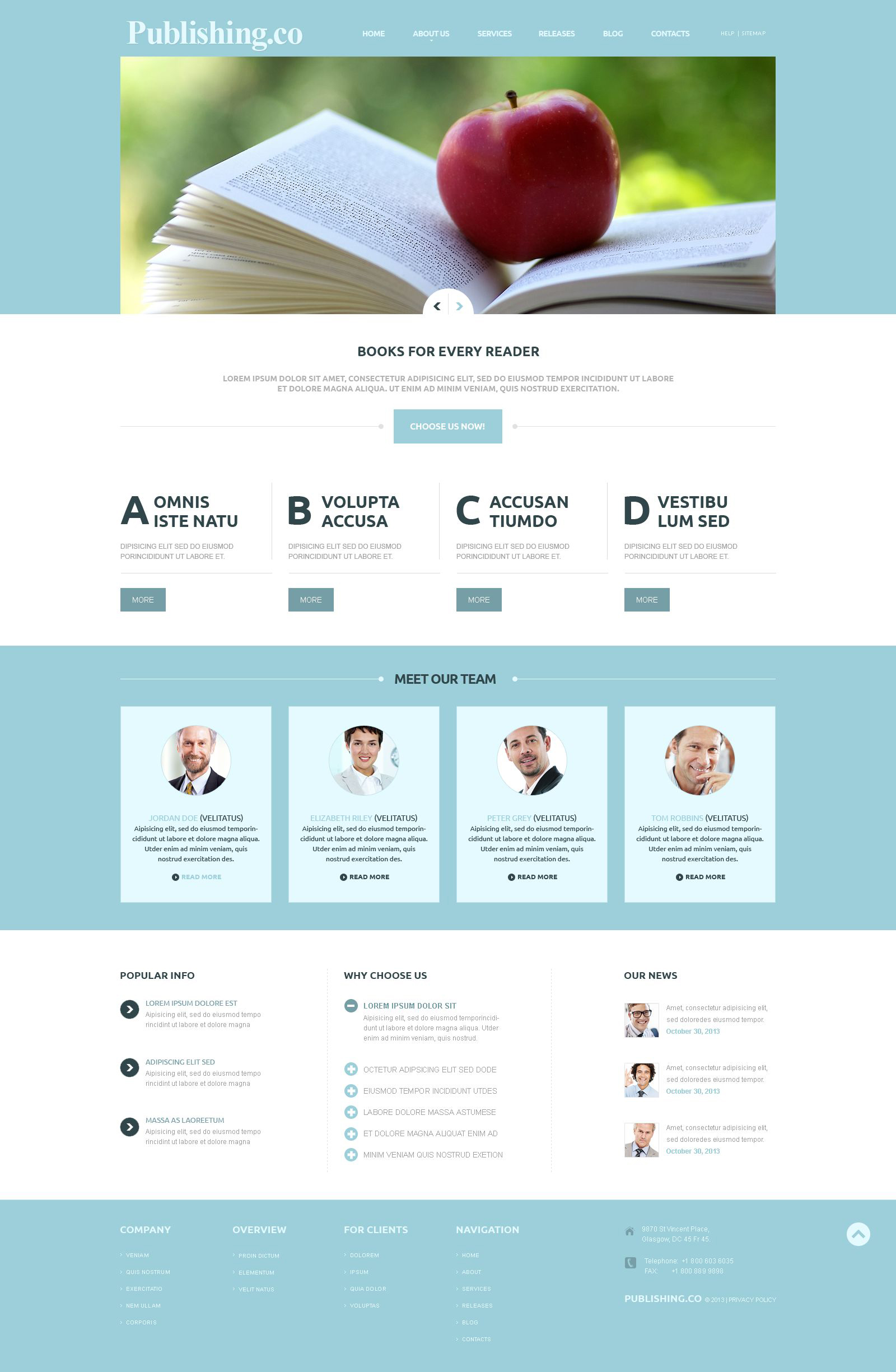 Publishing Company Responsive Joomla Template