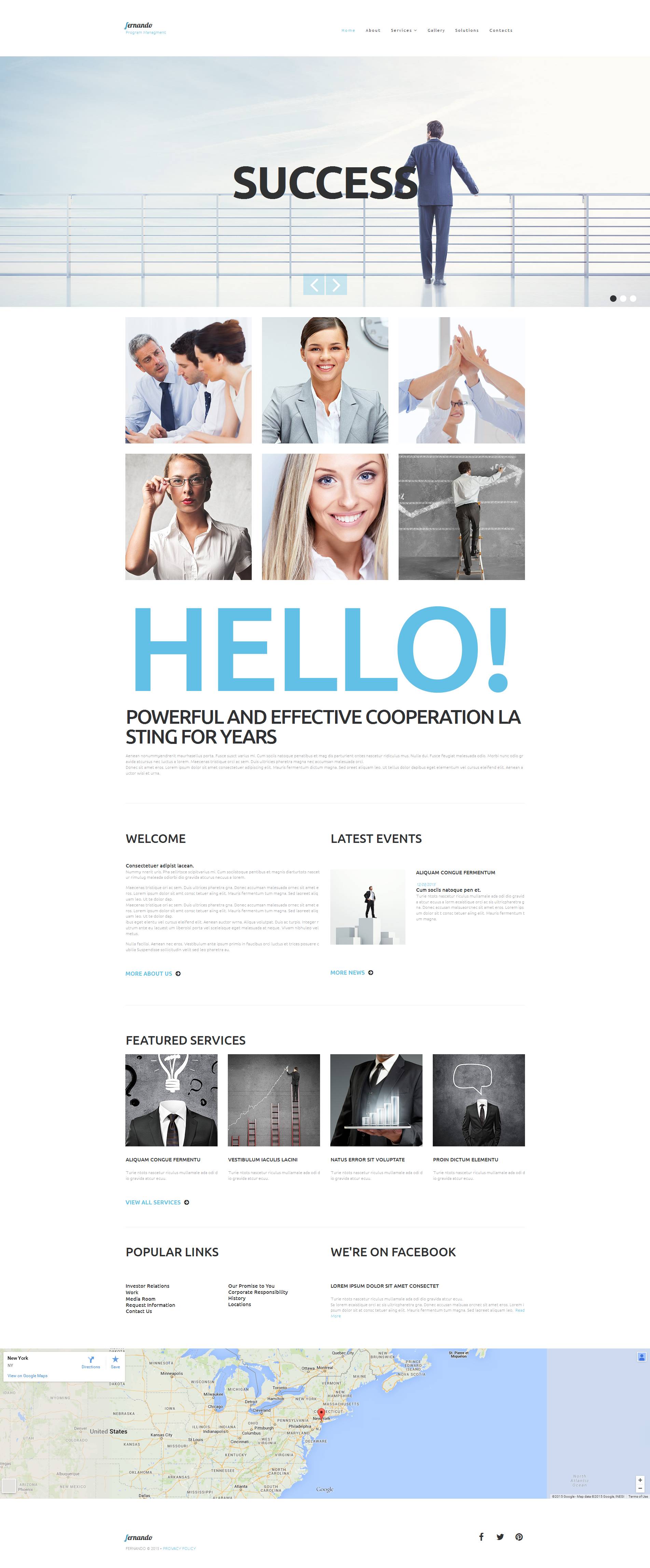 Business & Services Moto CMS 3 Template