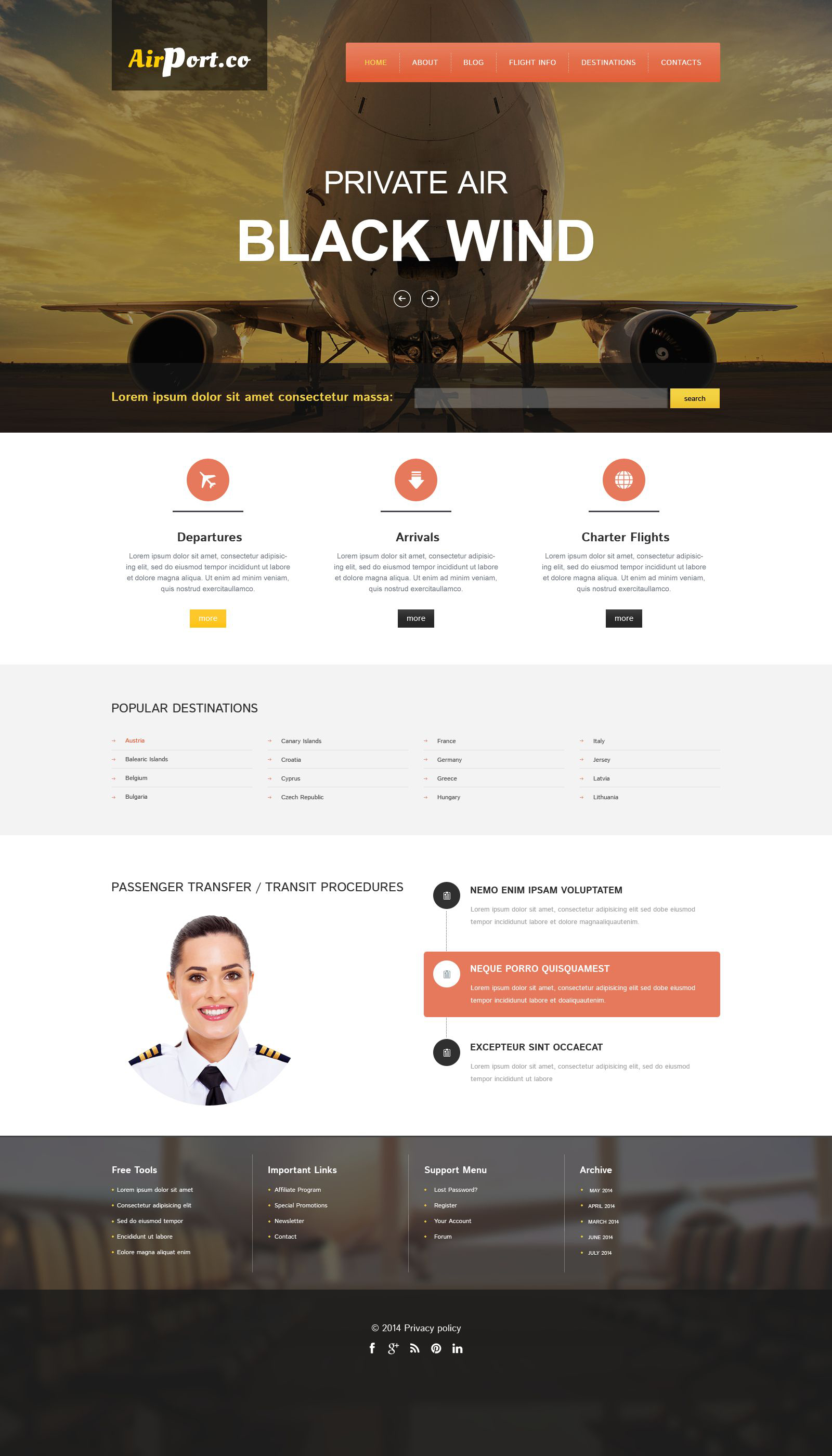 Flying Safe Drupal Template