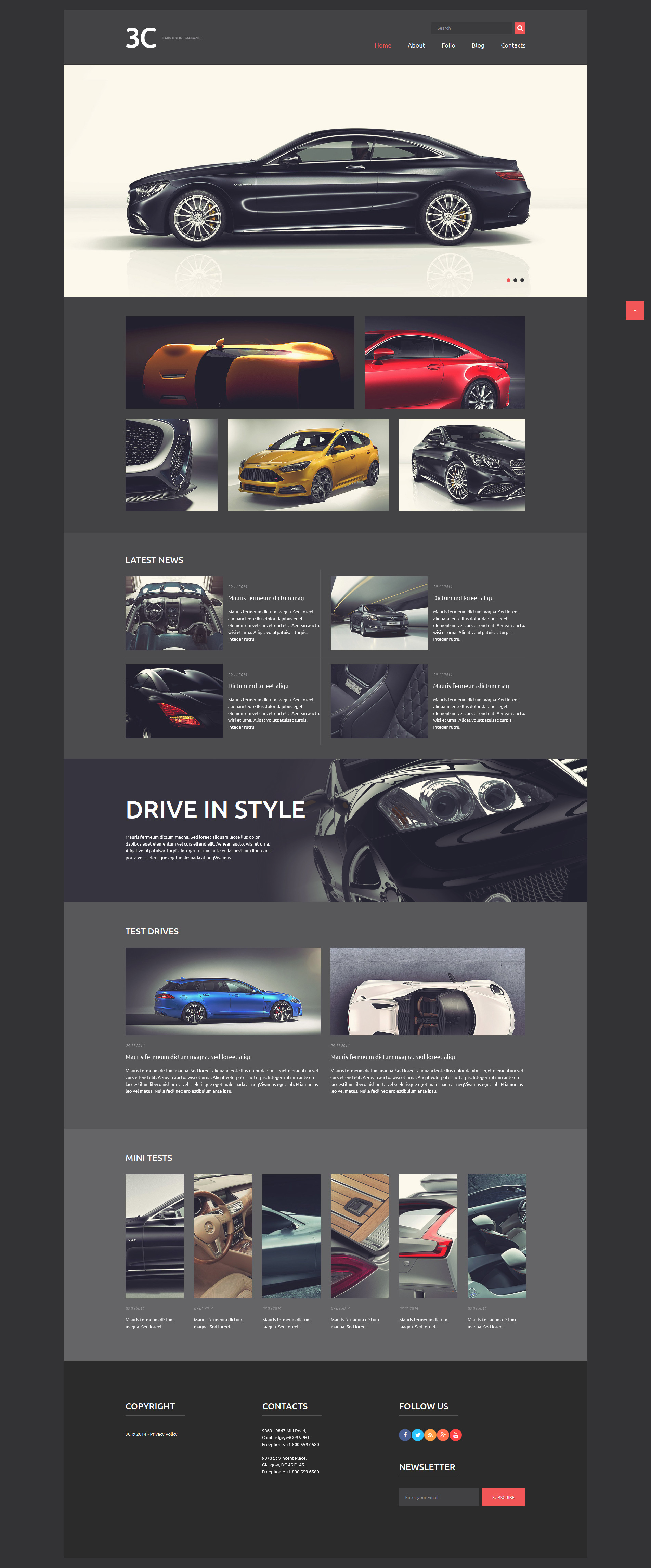 Auto Enthusiasts Club Joomla Template