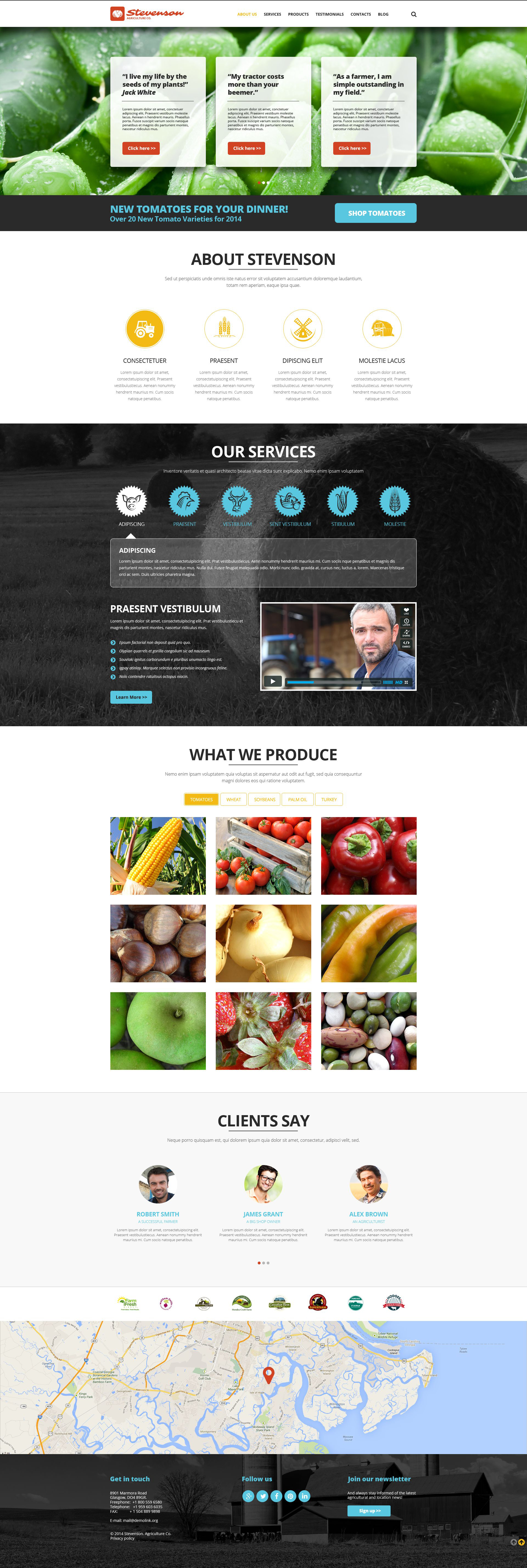 Farming  Agriculture Joomla Template