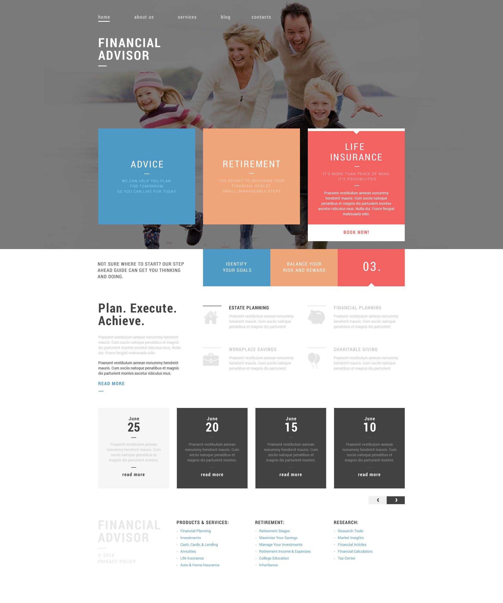 Financial Advisor Drupal Template