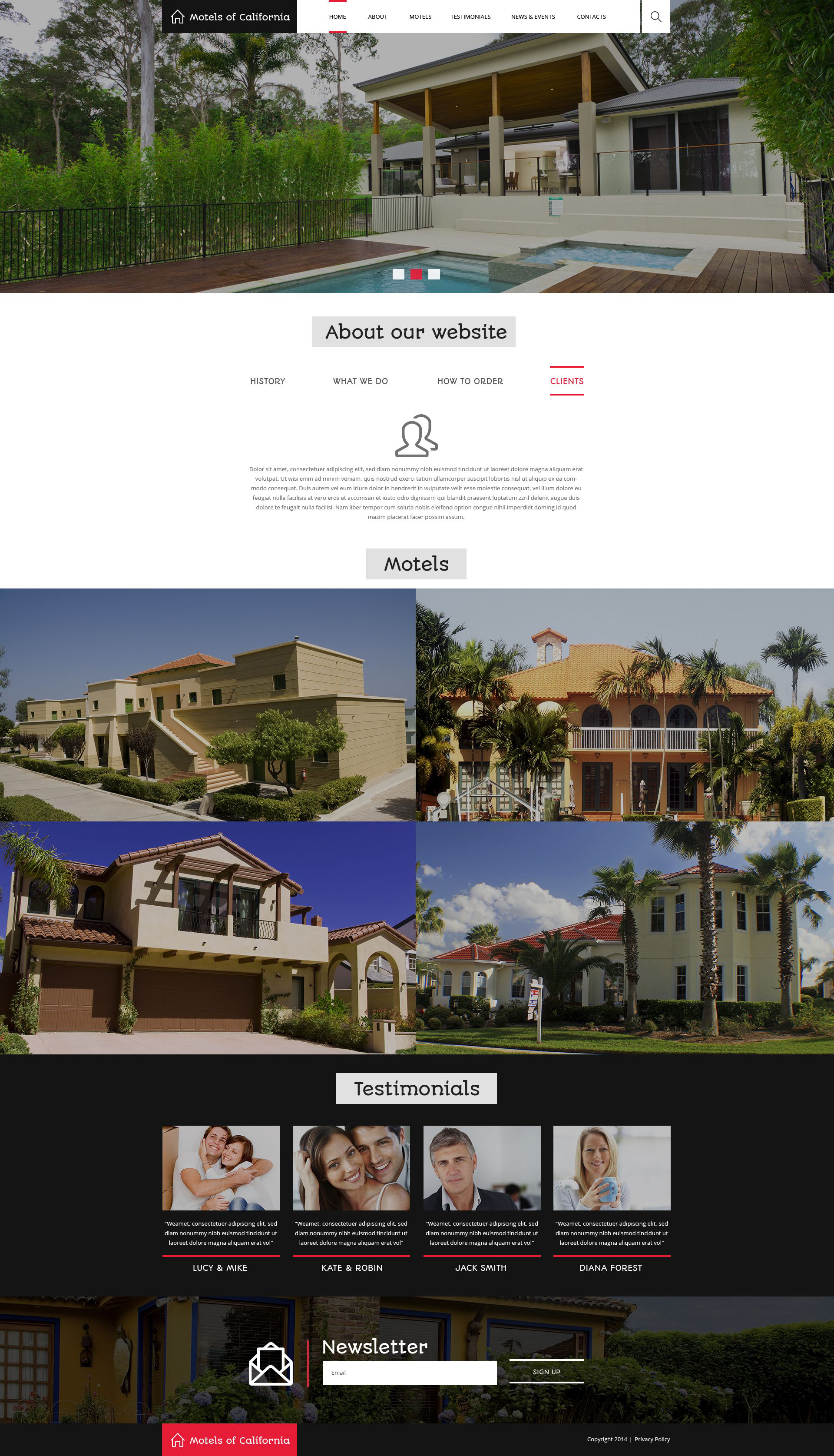 Hotels  Motels Drupal Template