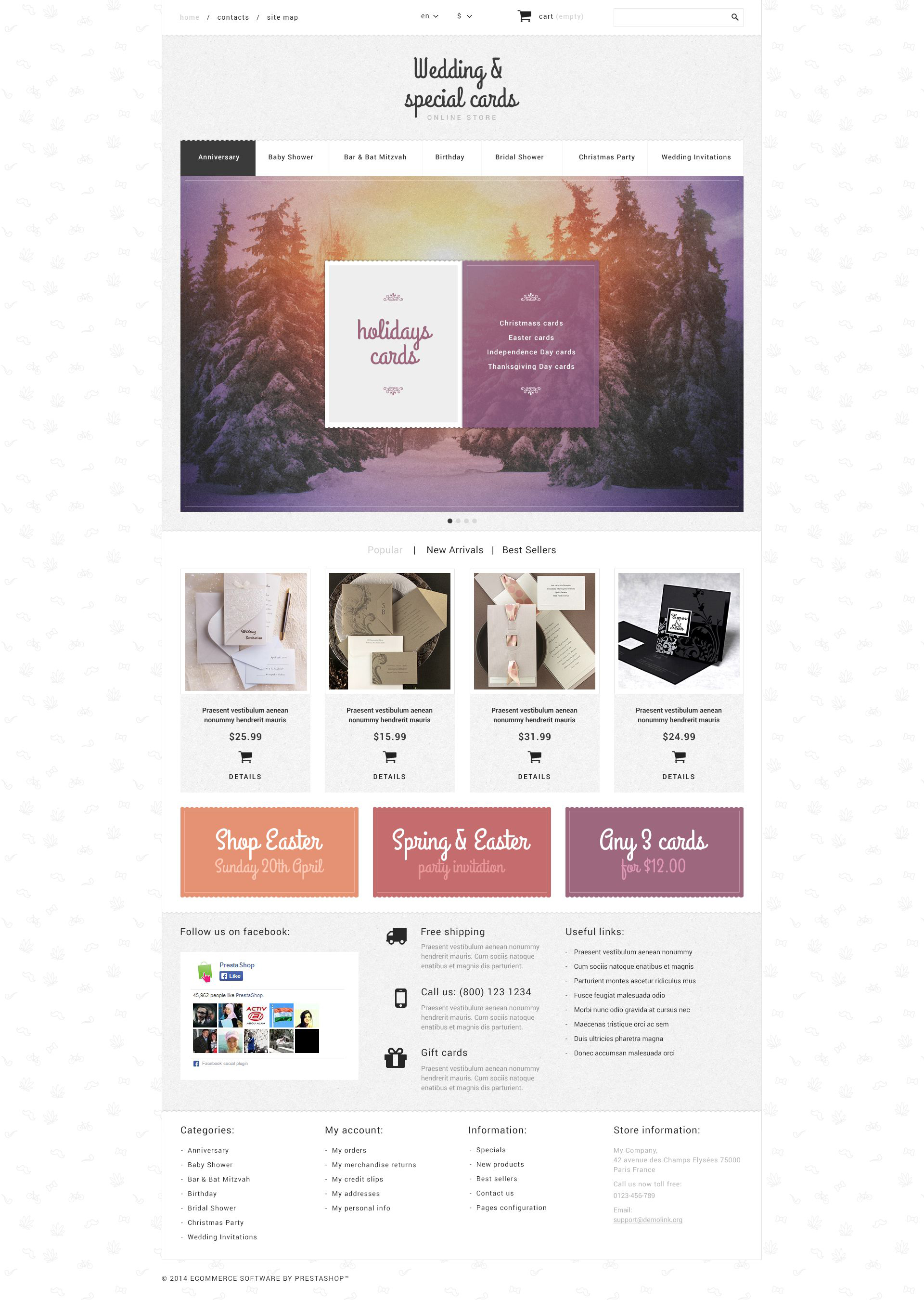 Cards Store PrestaShop Theme