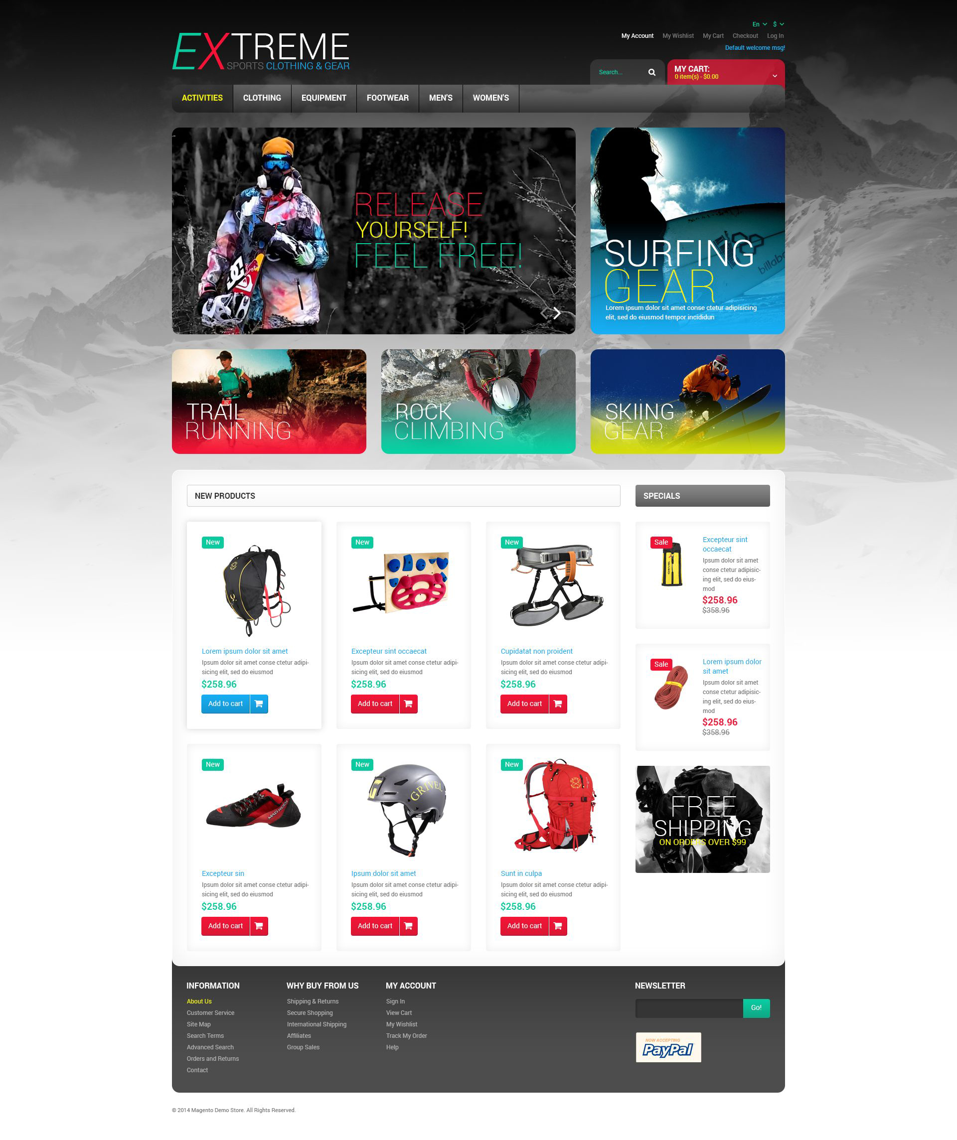 Effective Online Store Magento Theme