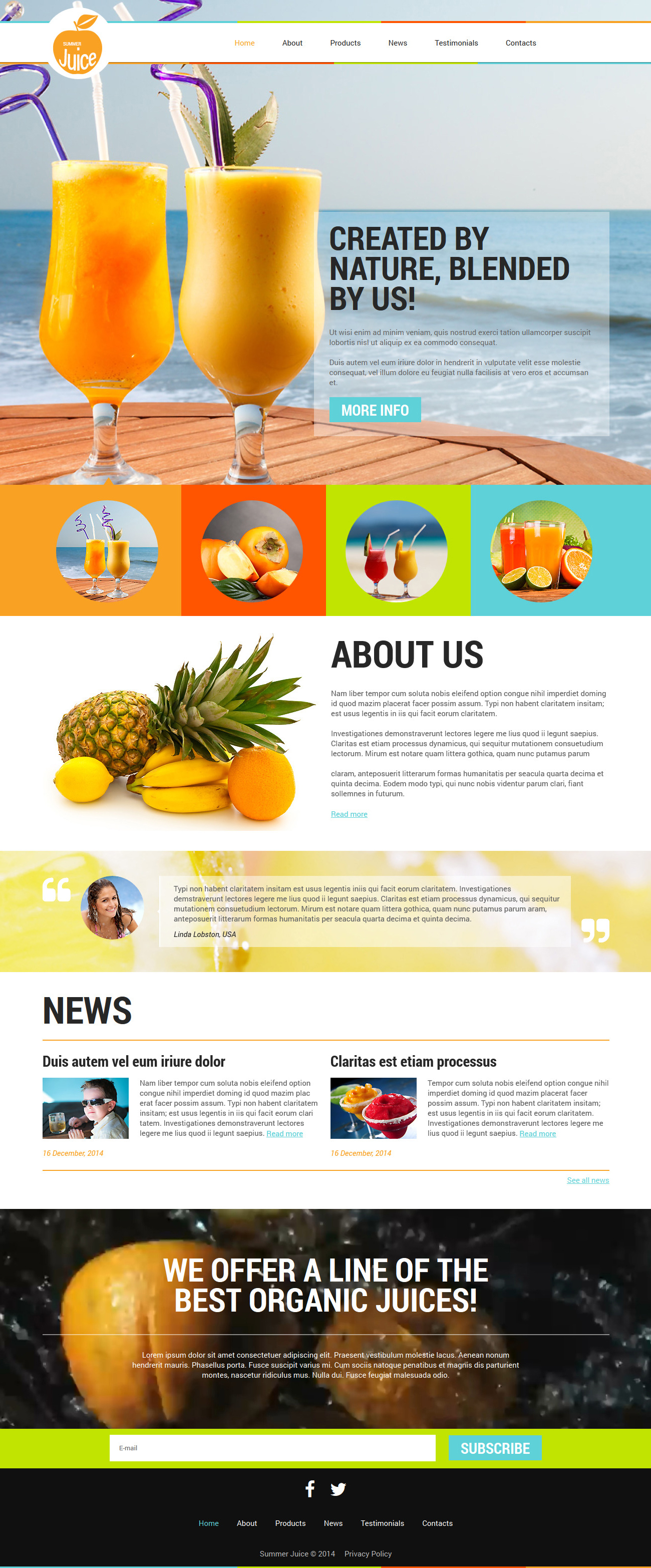 Food & Drink Responsive Joomla Template