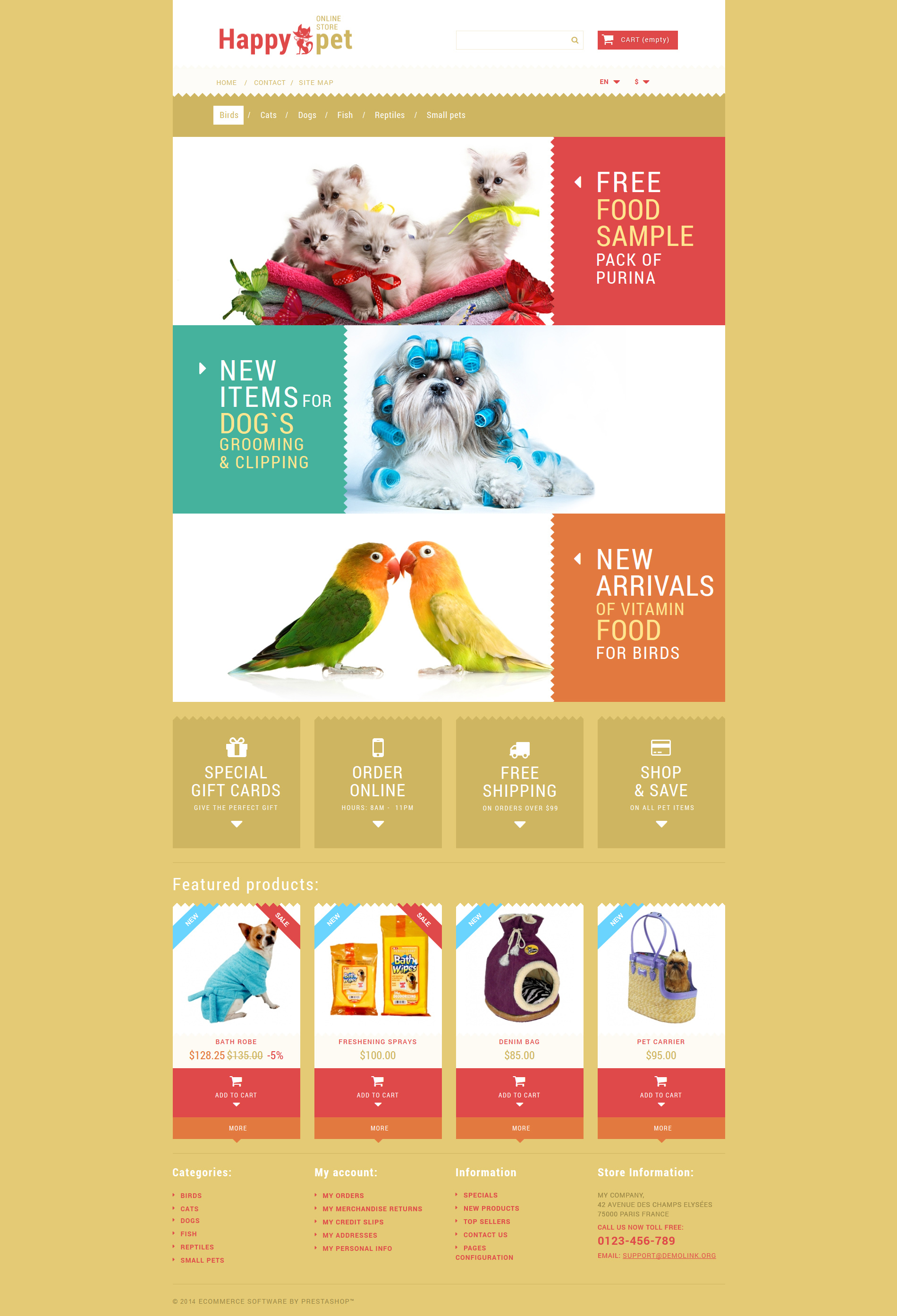 Pets Shopping PrestaShop Theme