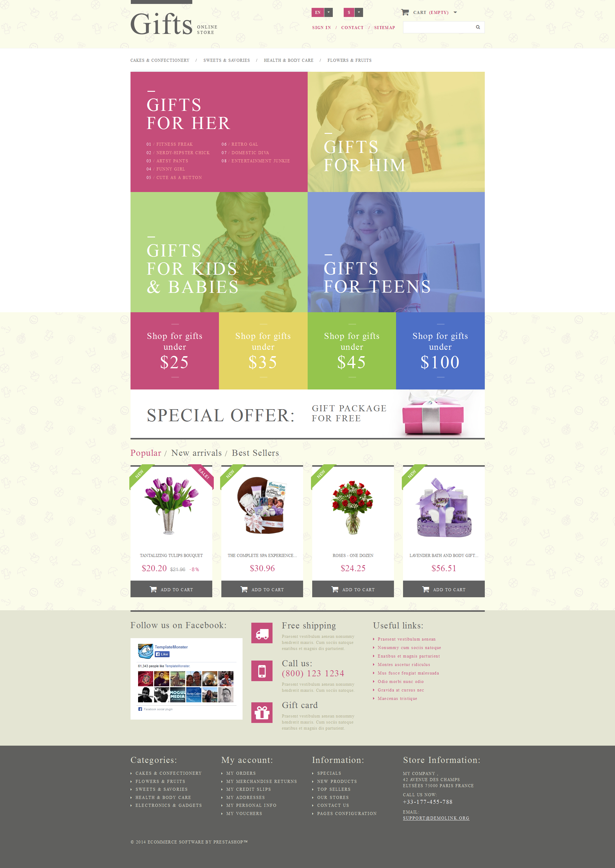 Gift Shop PrestaShop Theme