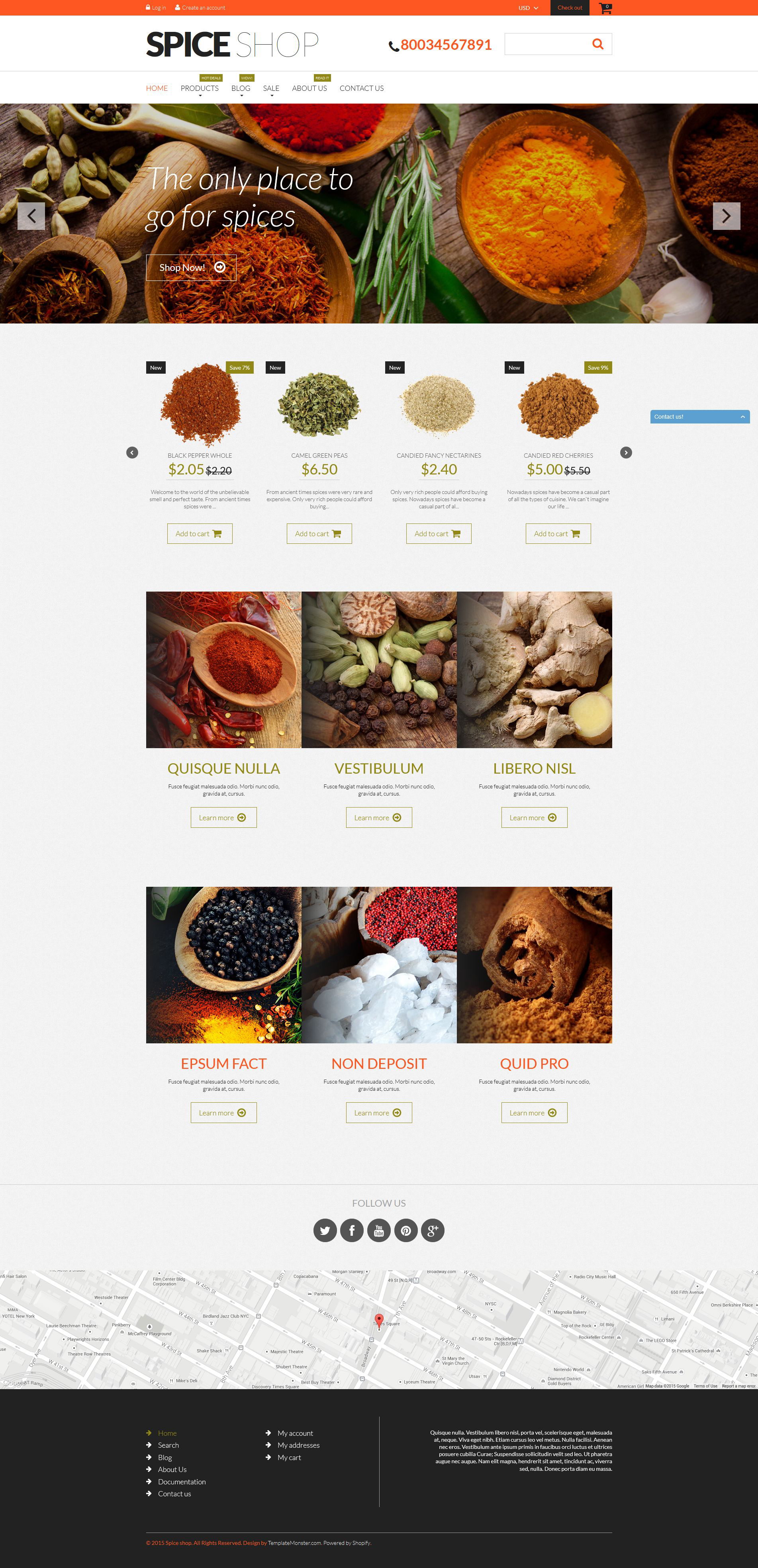 Spices for Cooking eCommerce Shopify Theme