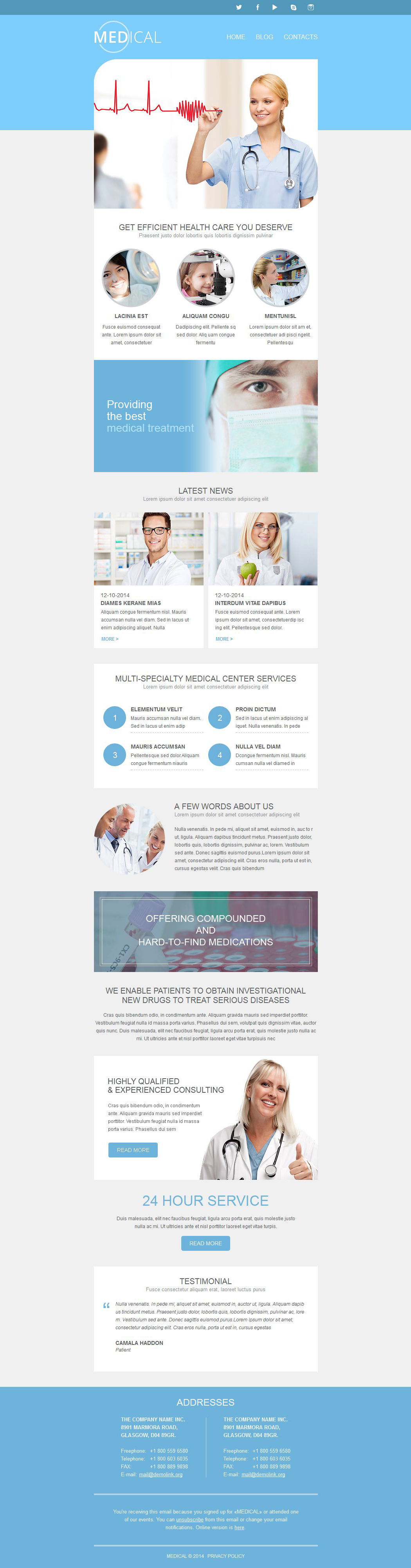 Medical Responsive Newsletter Template