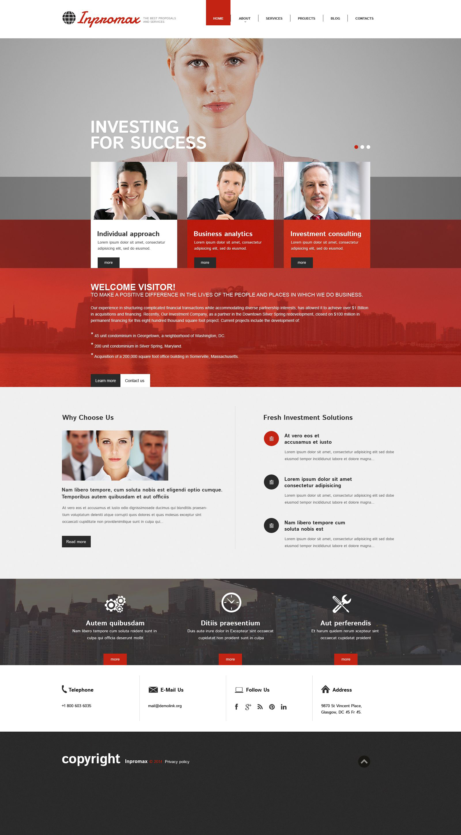 Stable Investment Company Drupal Template