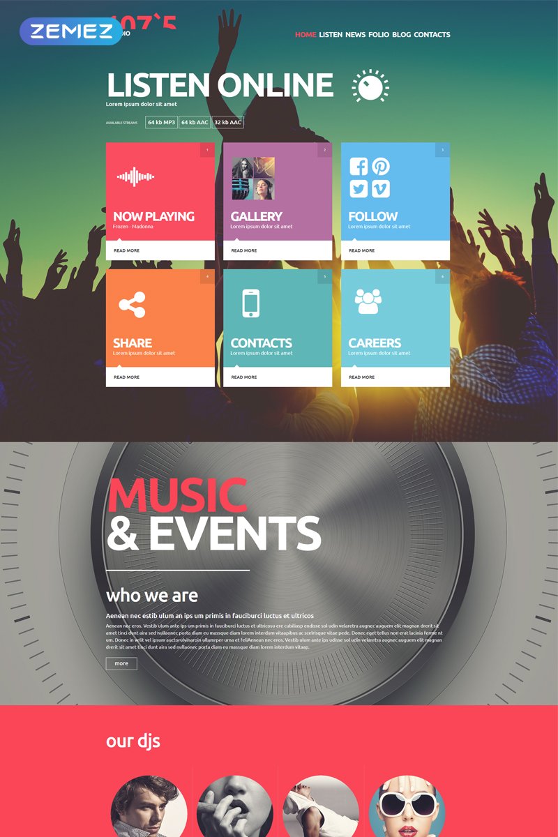 Online Radio Joomla Template