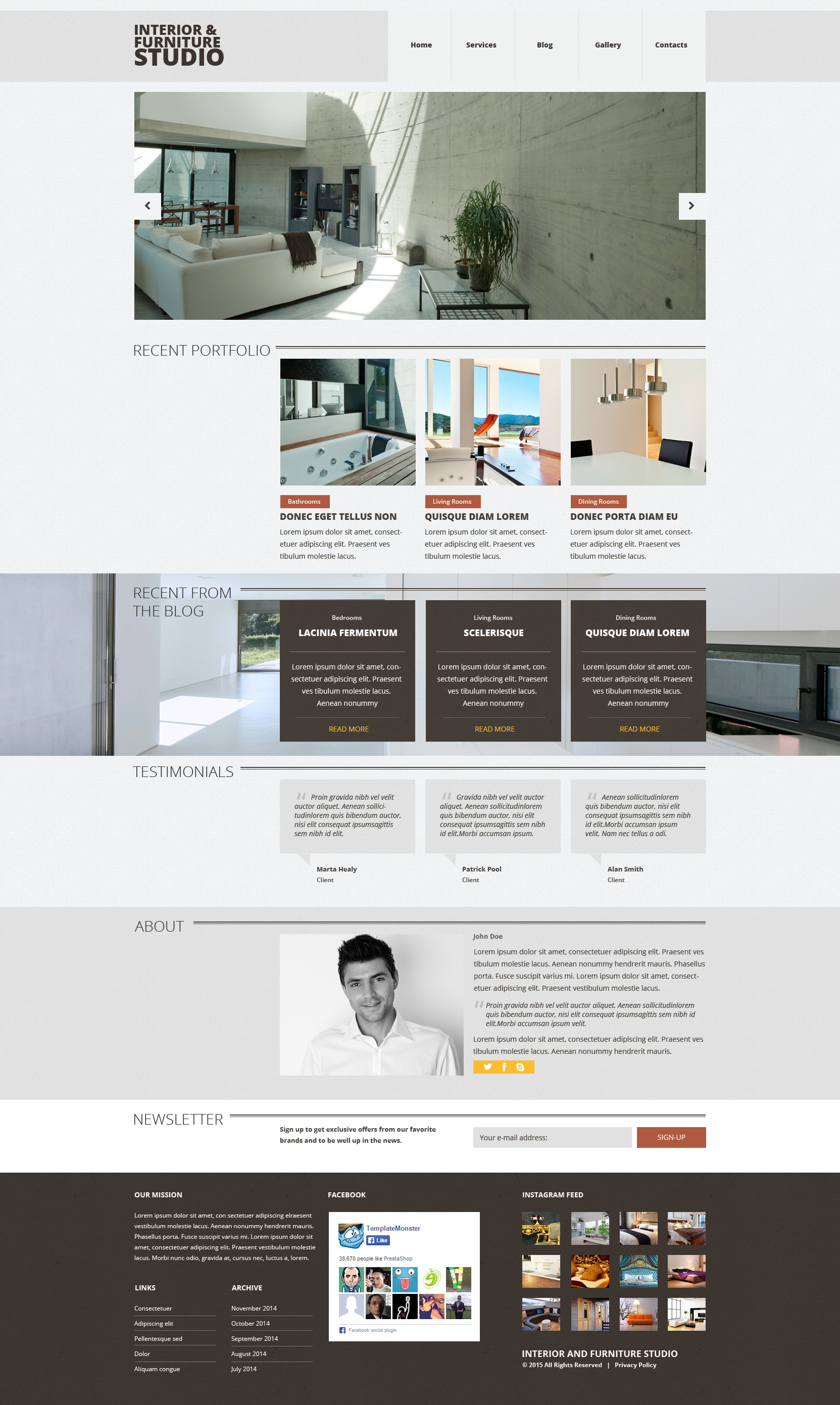 Interior & Furniture Responsive Joomla Template