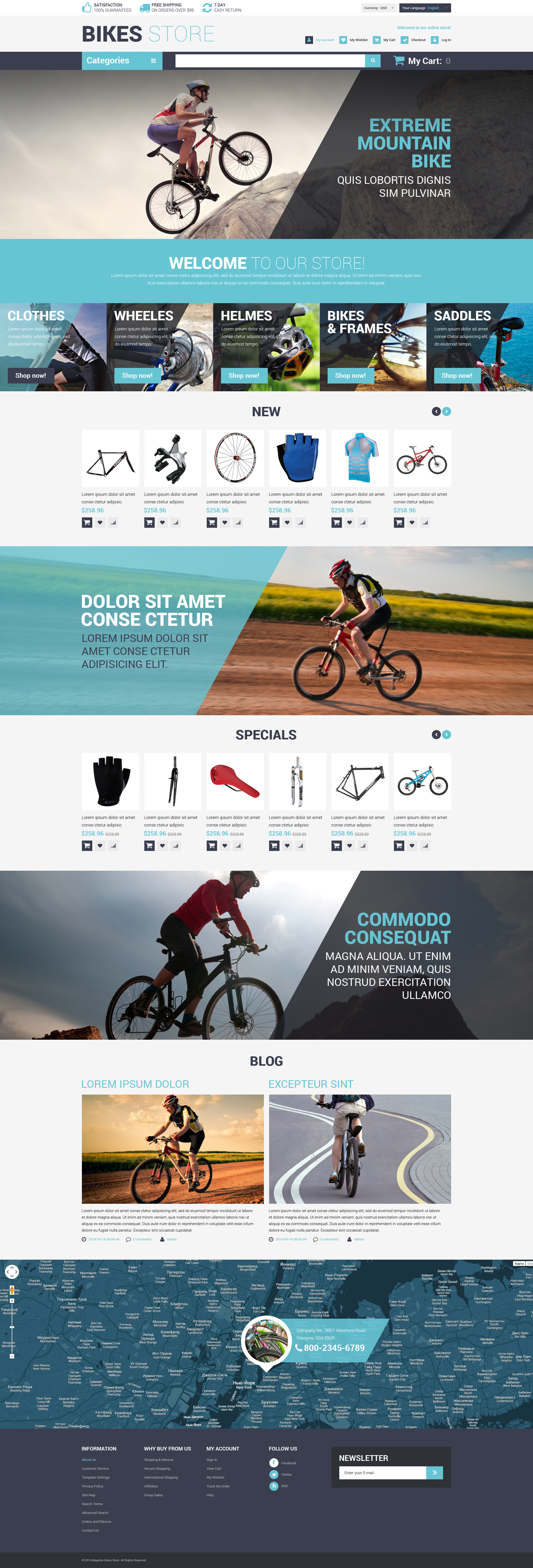 Cycling Store Magento Theme