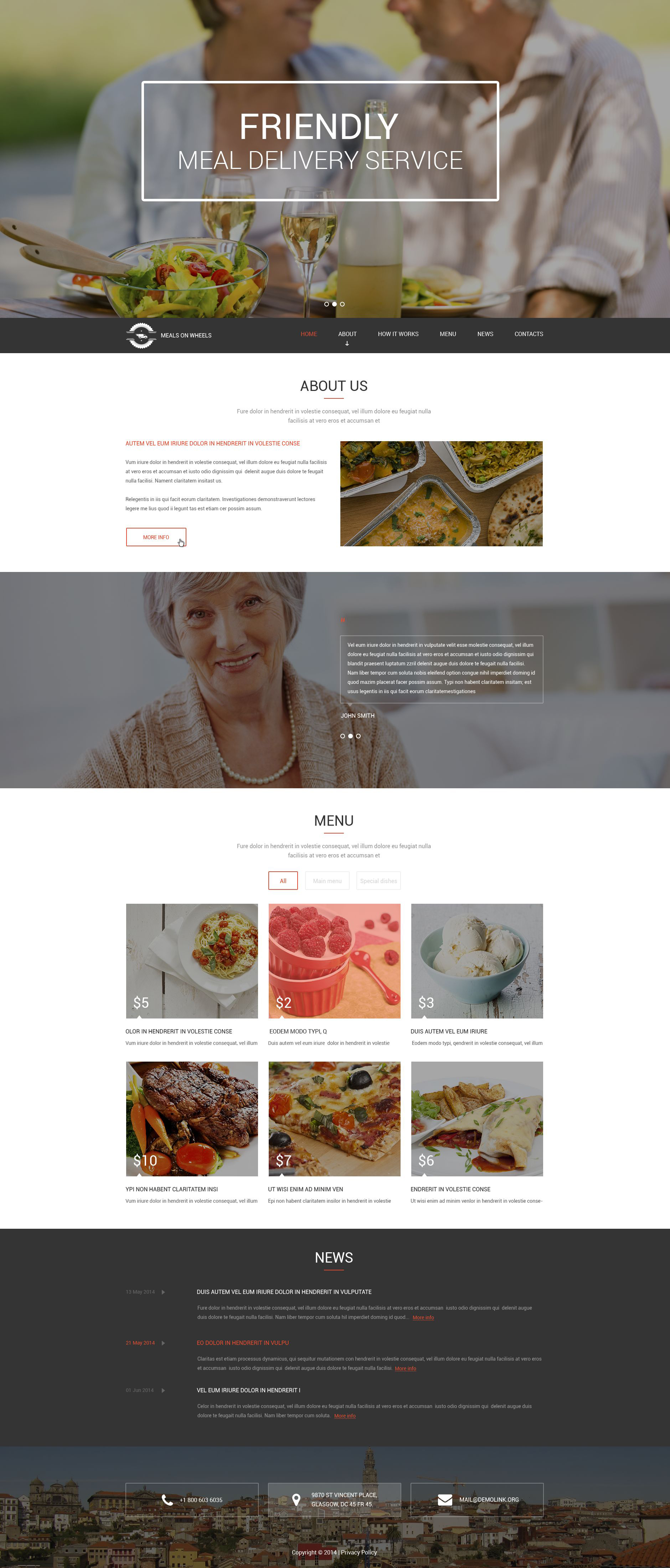 Meals for Seniors Drupal Template