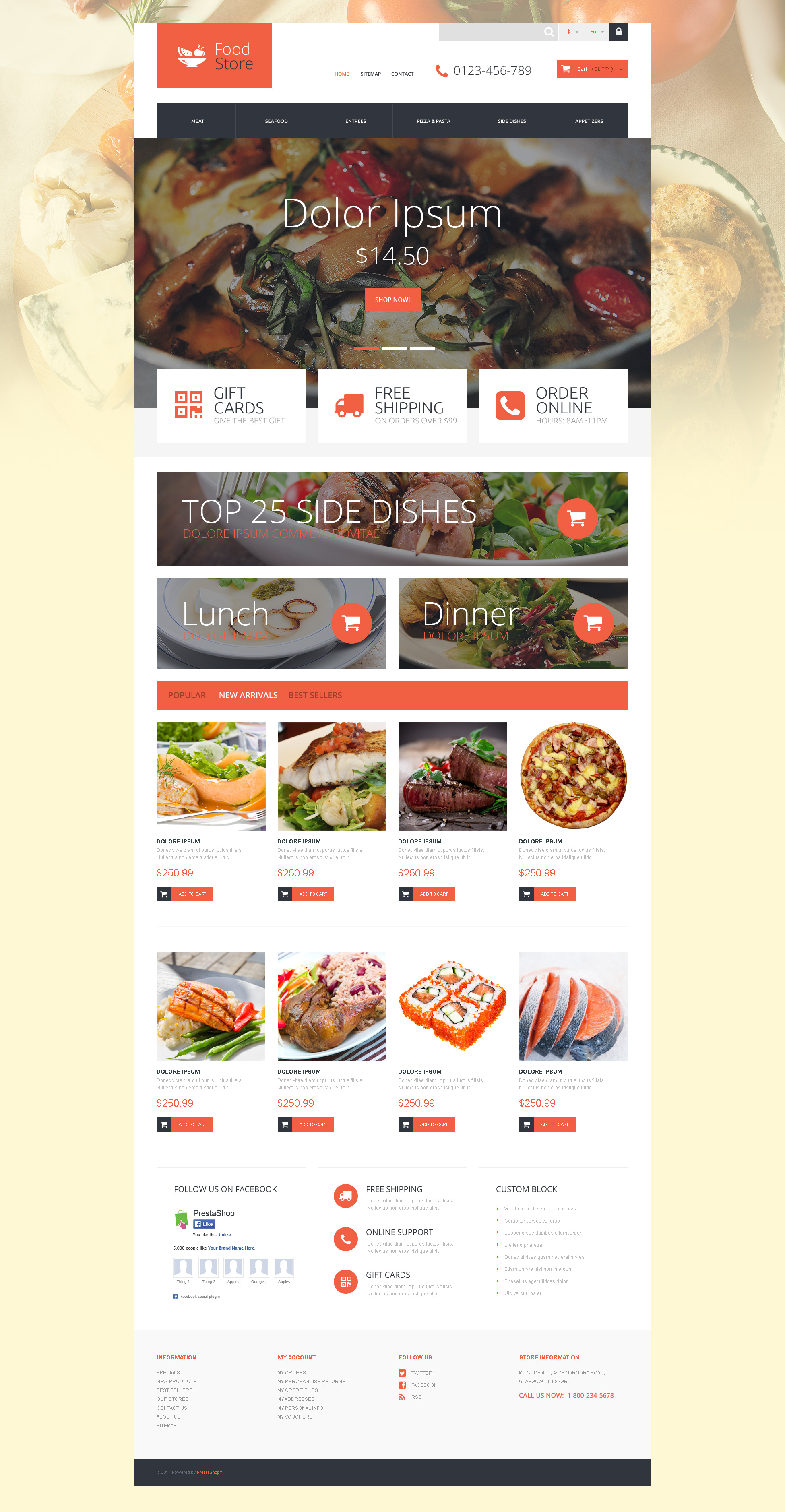 Foodie PrestaShop Theme