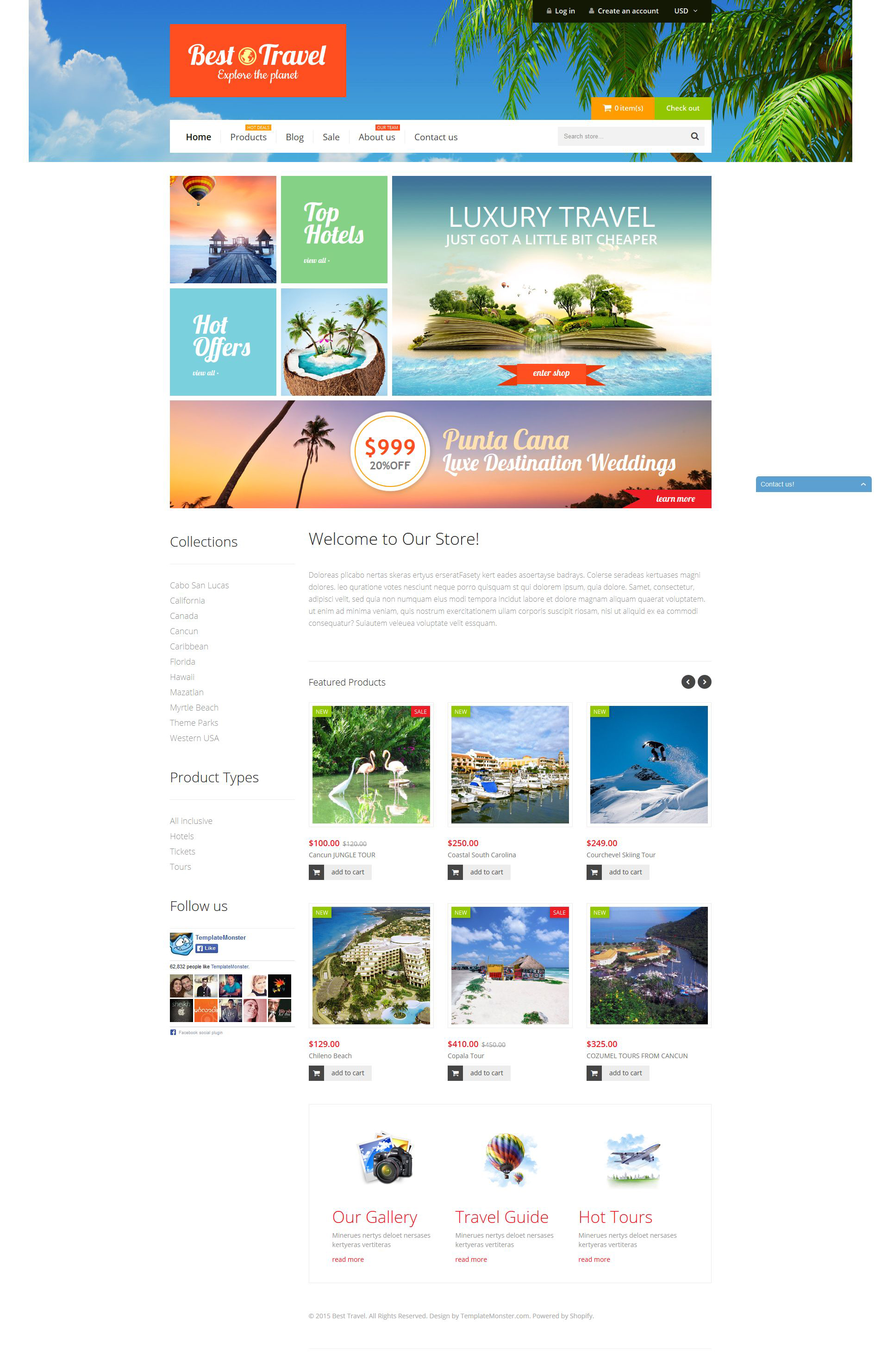 Travel Bureau eCommerce Shopify Online Store 2.0 Theme