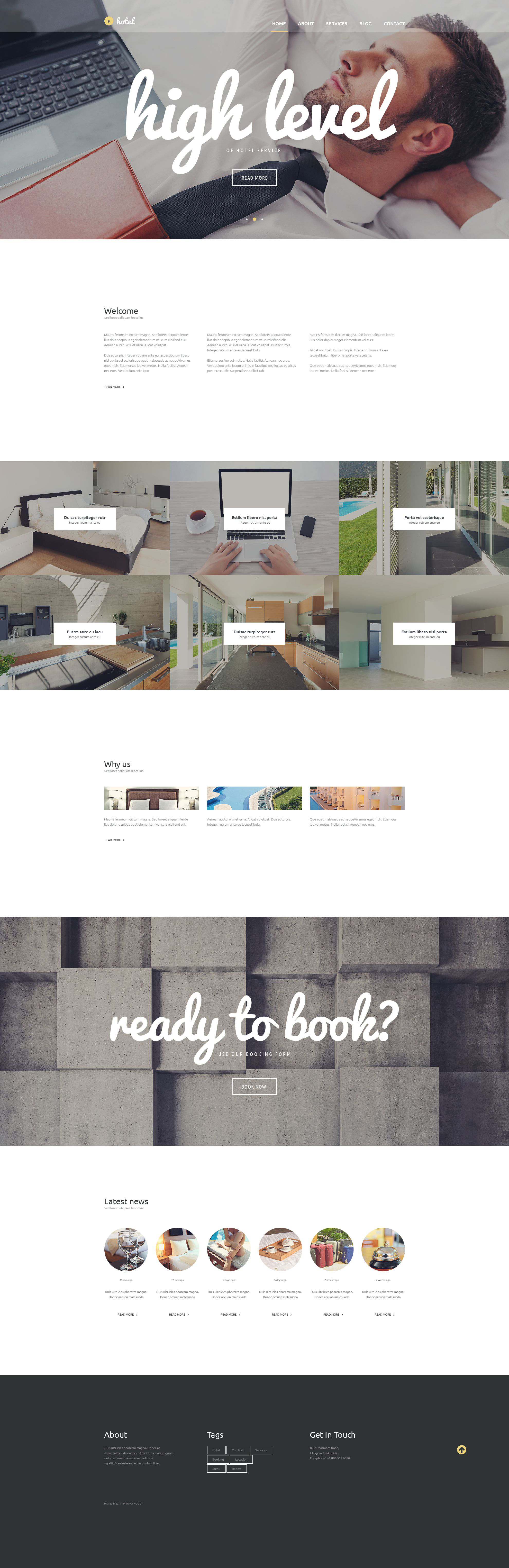 Hotel Business WordPress Theme