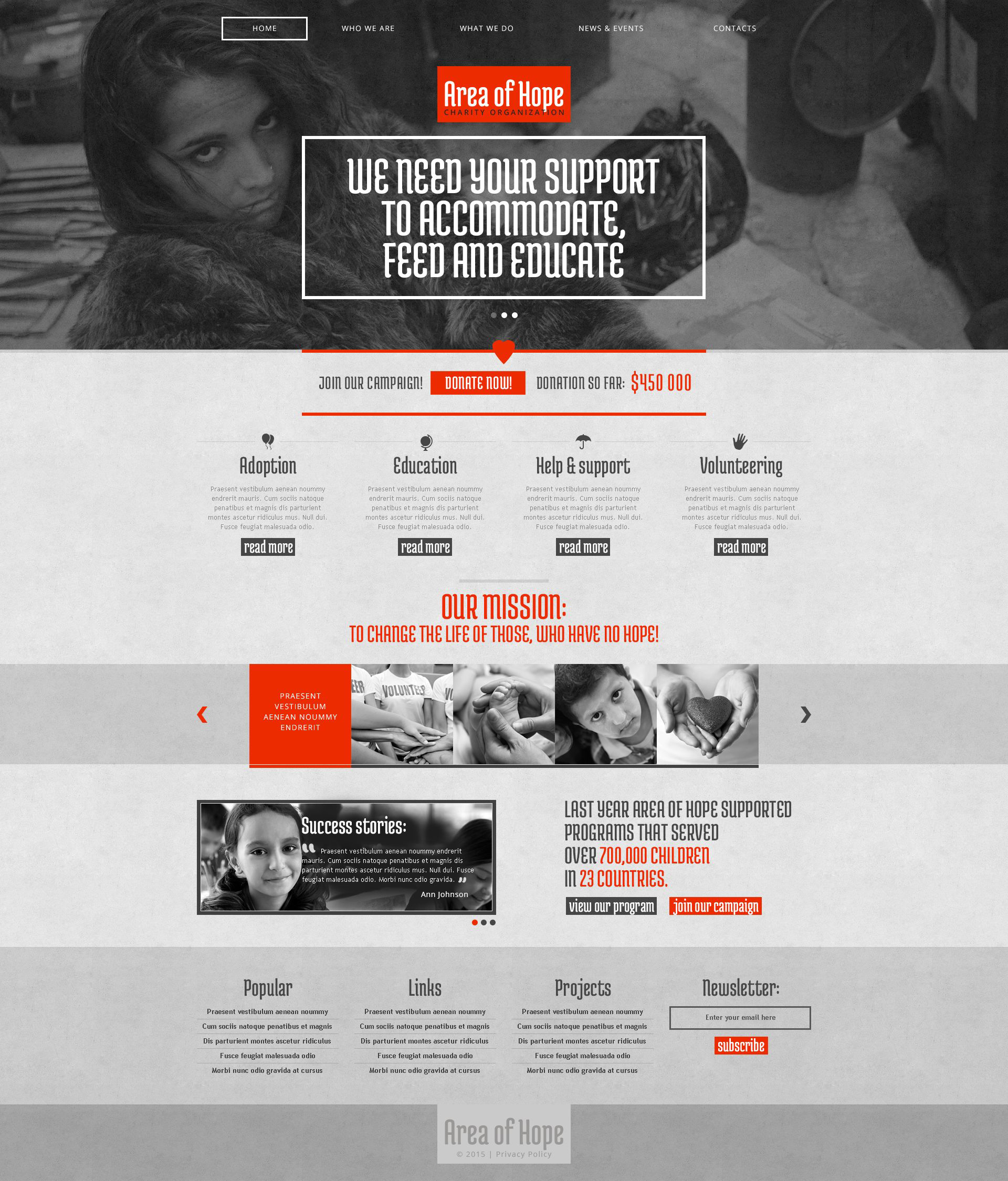 Charity Responsive Drupal Template