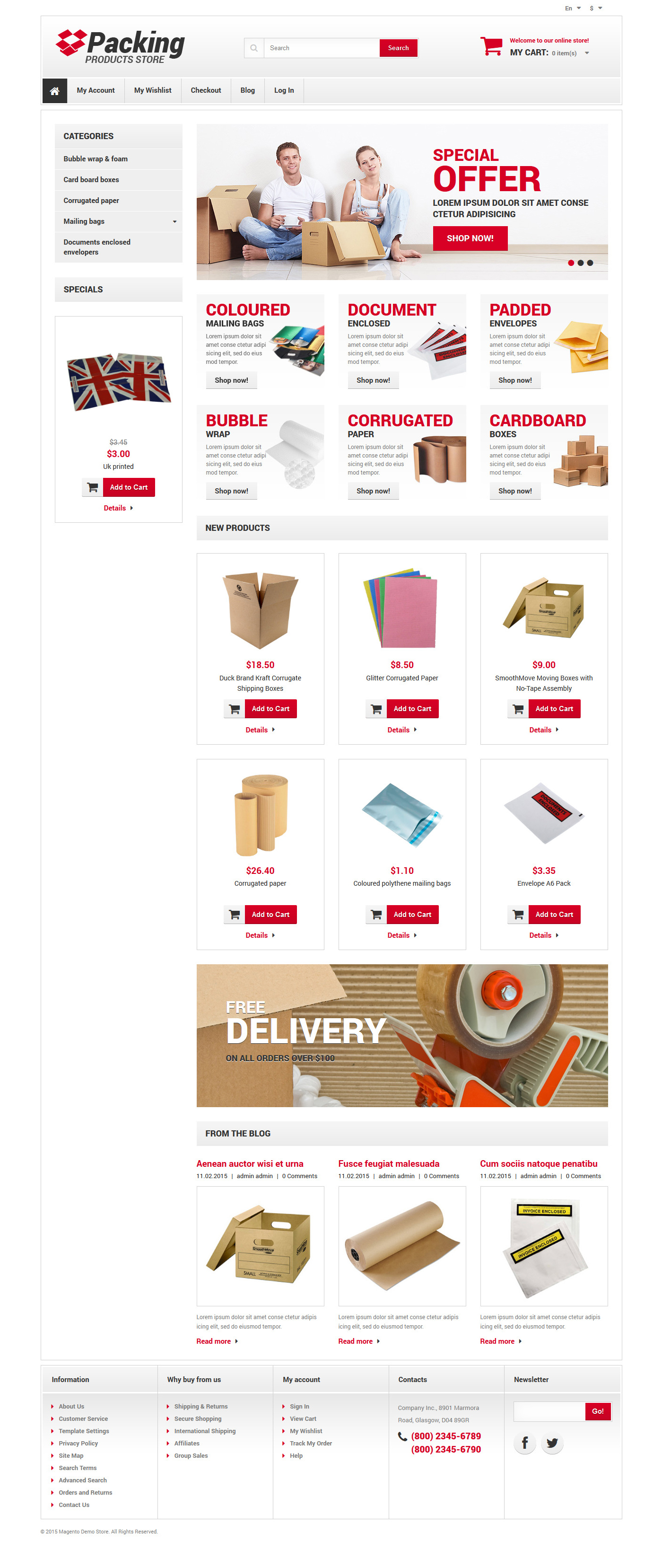 Business & Services Responsive Magento Theme