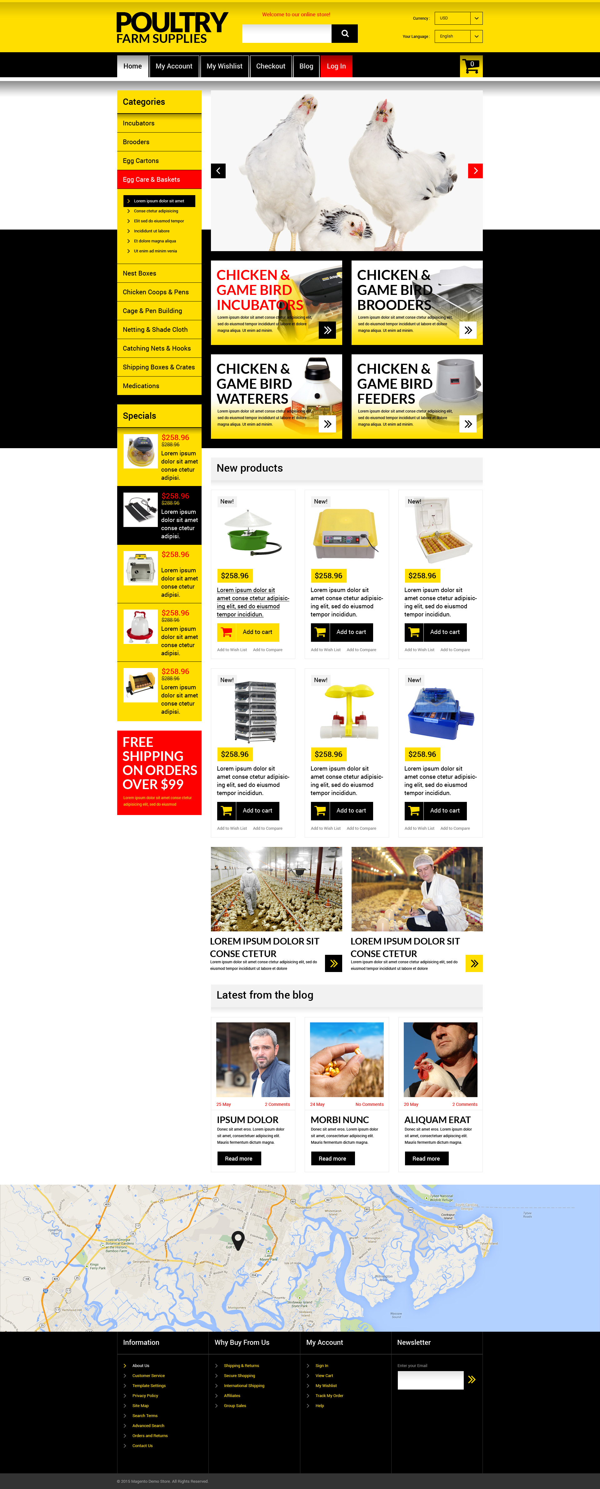 Chicken Farming Magento Theme