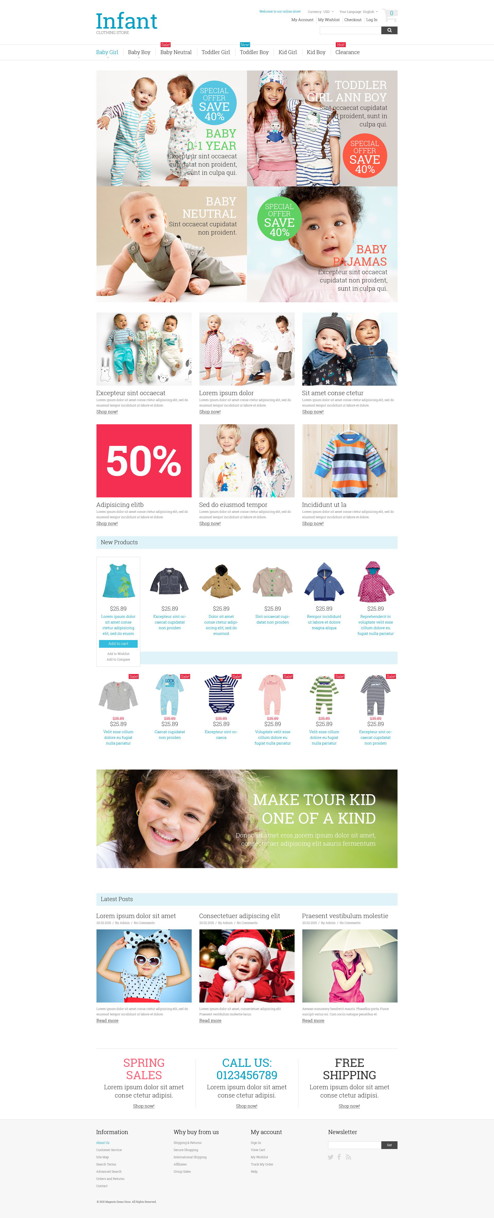 Kids Fashion Magento Theme