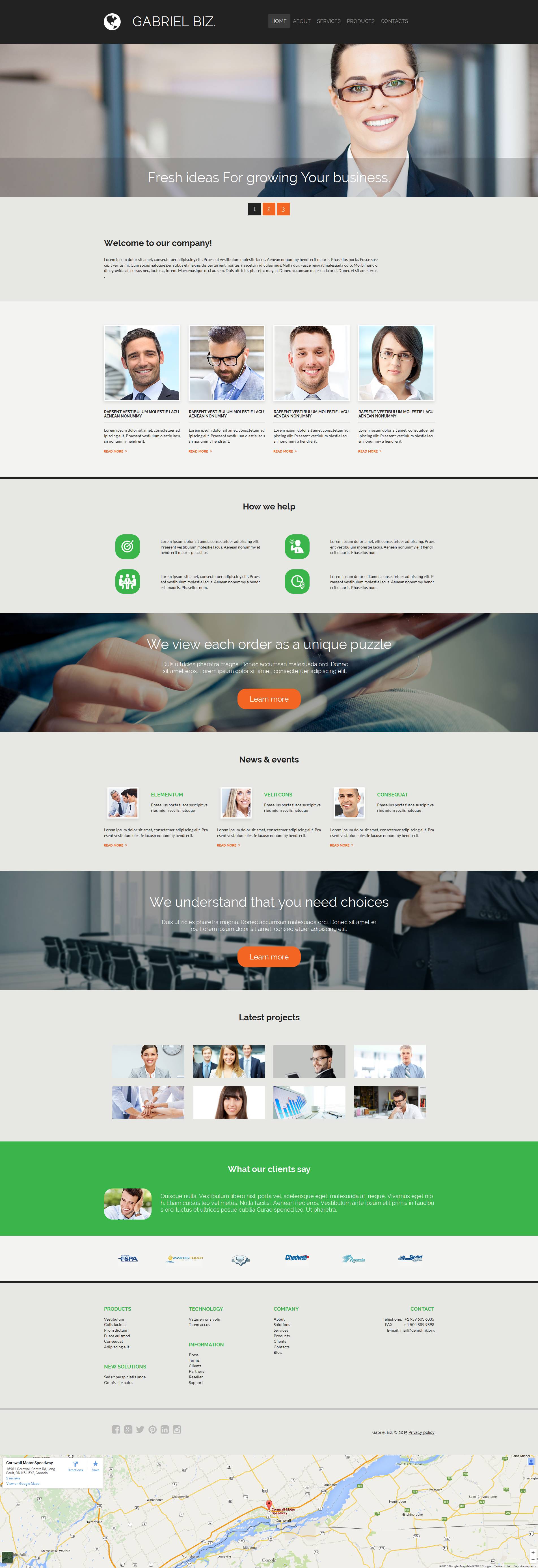 Business & Services Moto CMS 3 Template