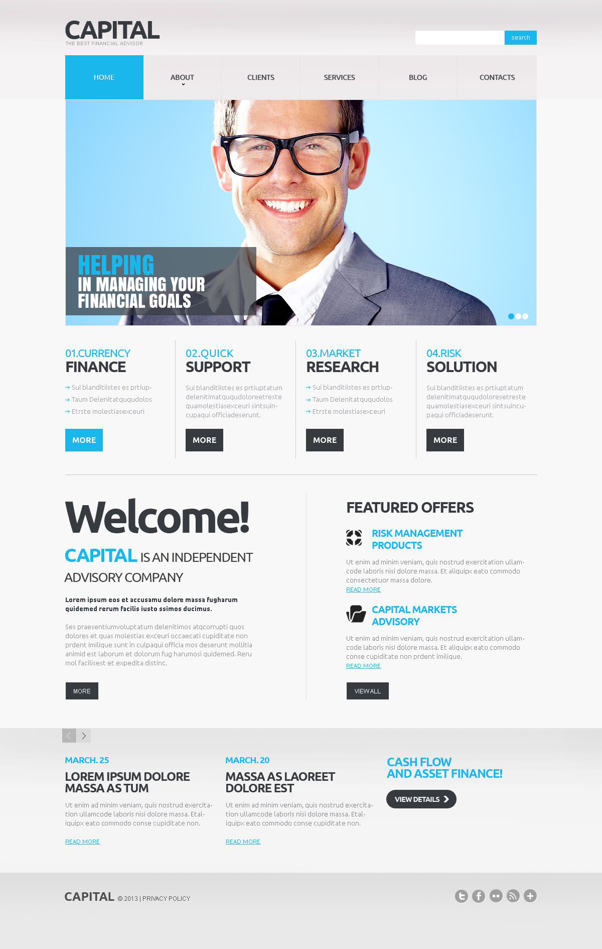 Financial Advisor Responsive Joomla Template