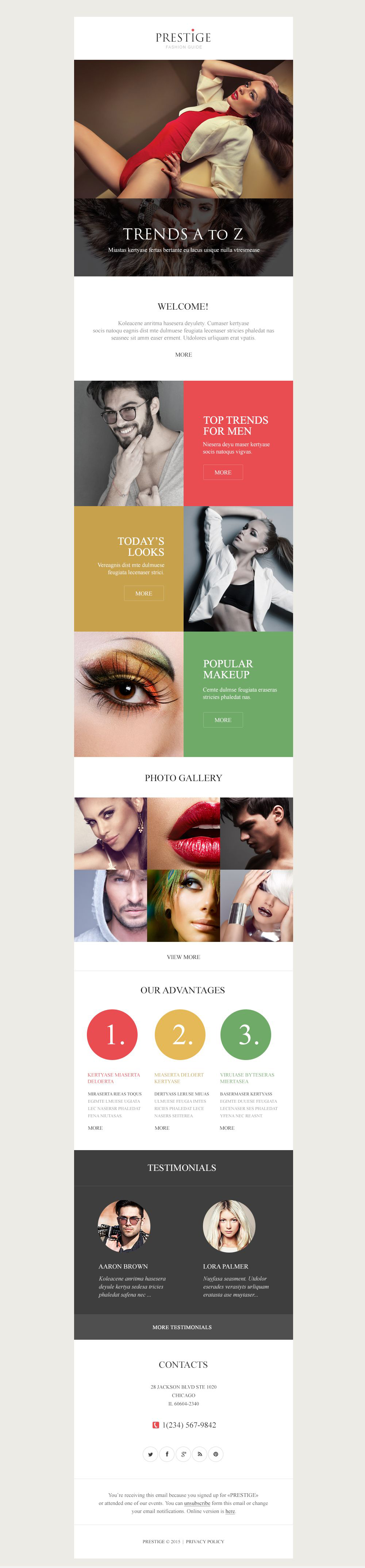 Fashion Responsive Newsletter Template