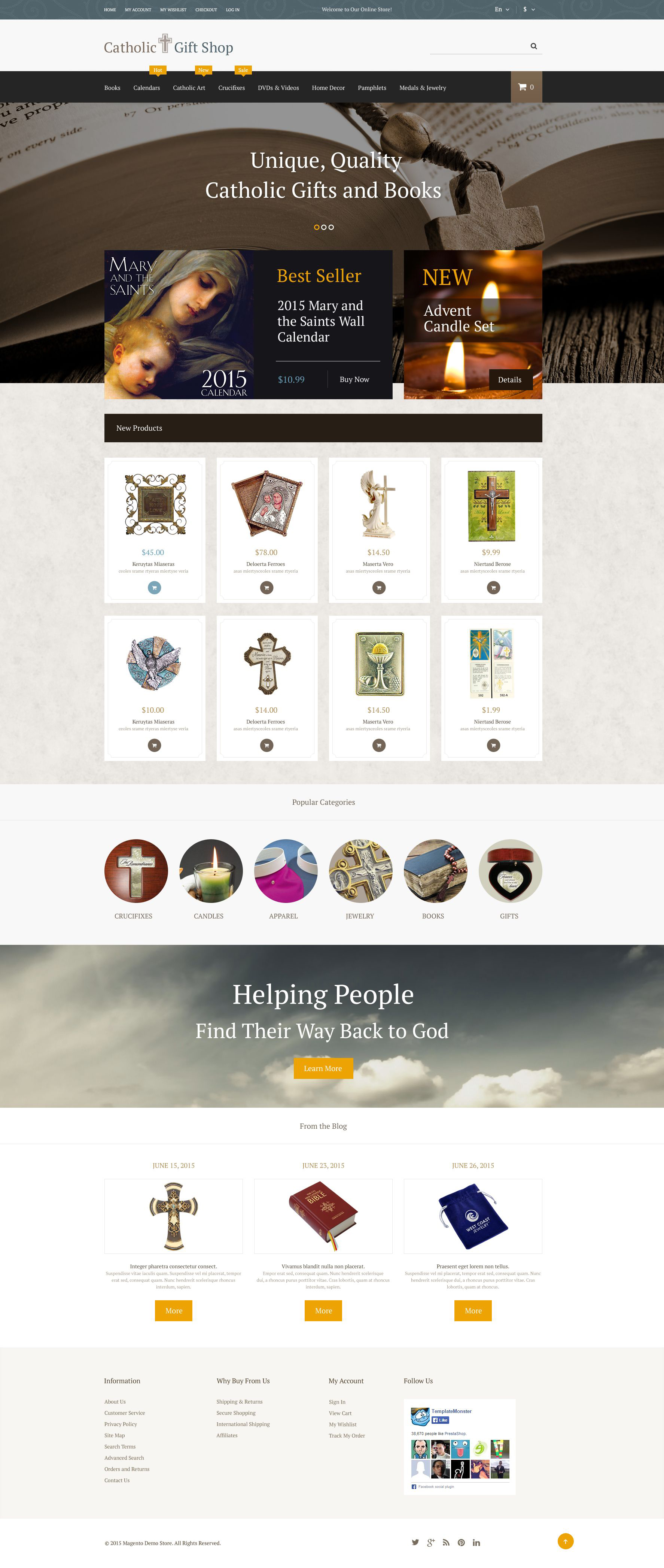 Catholic Gifts Magento Theme