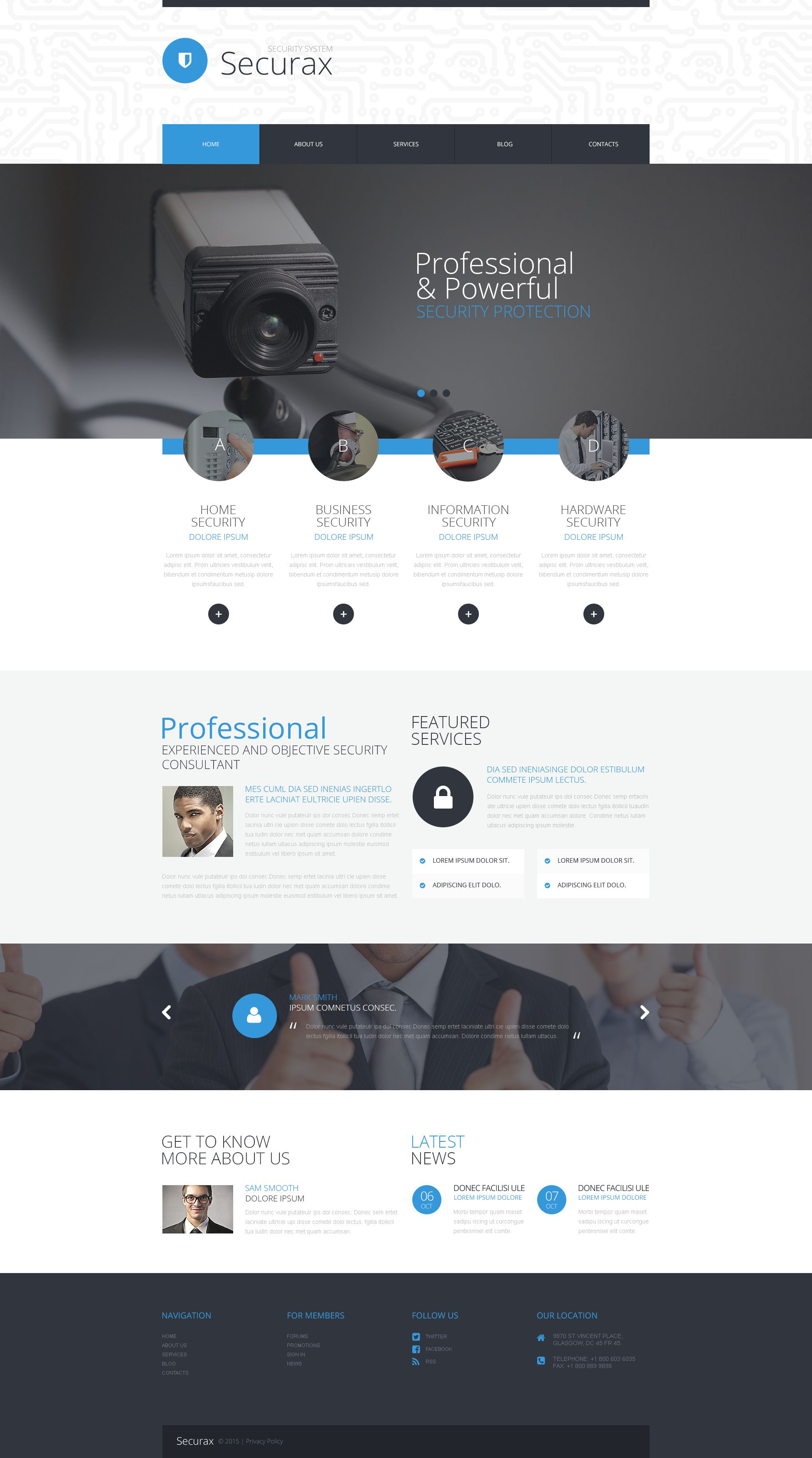 Ikcon Tech - Security System WordPress Theme