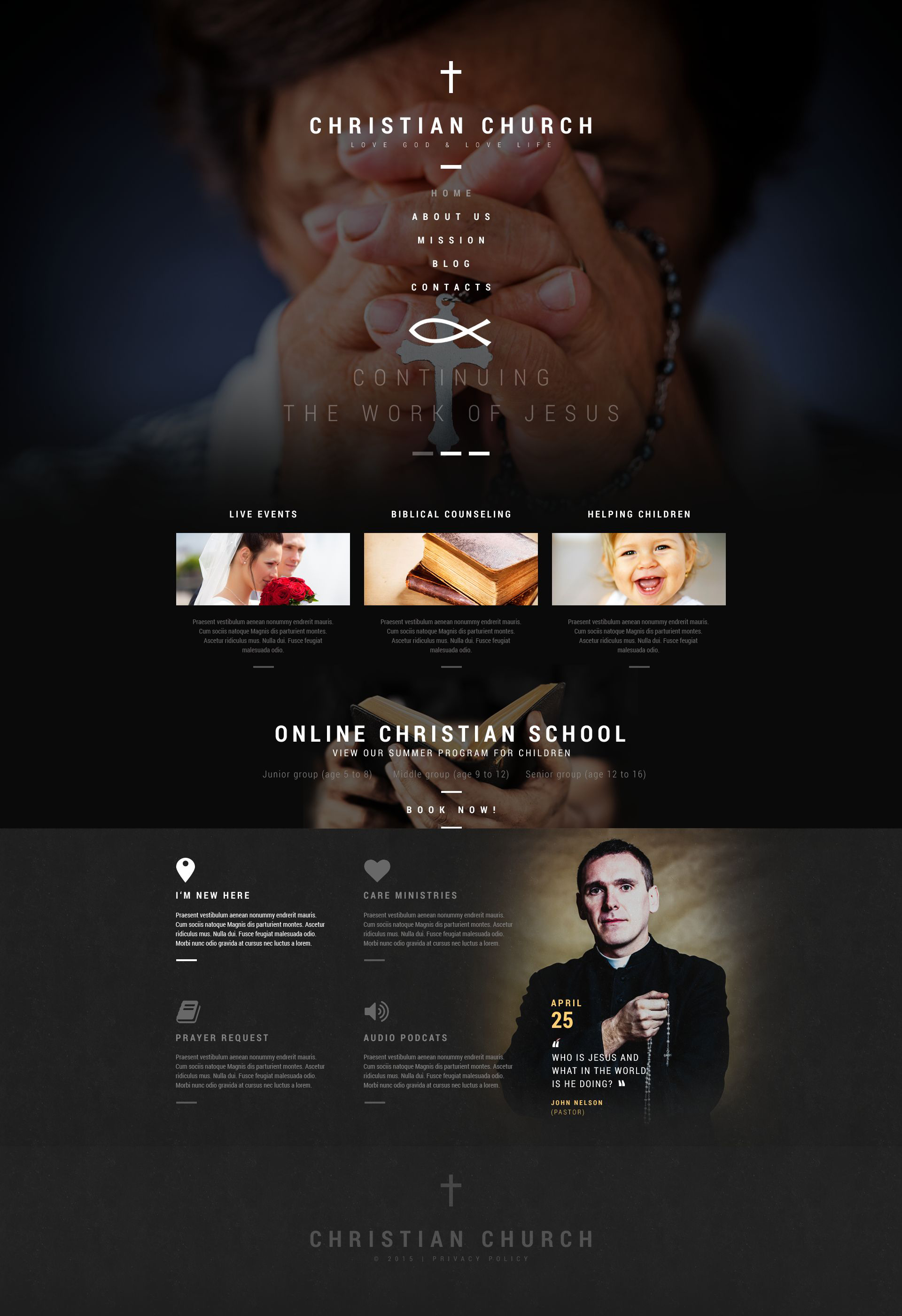 Sacredo - Responsive Religious WordPress Theme