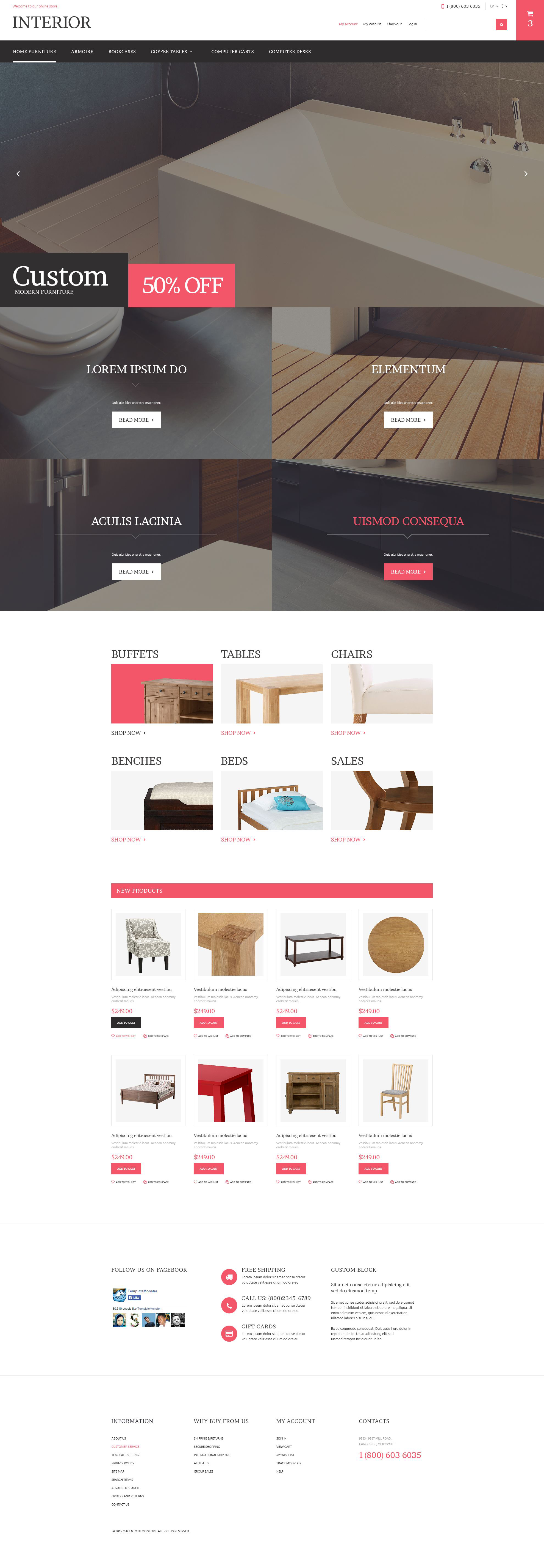 Home Furniture Store Magento Theme