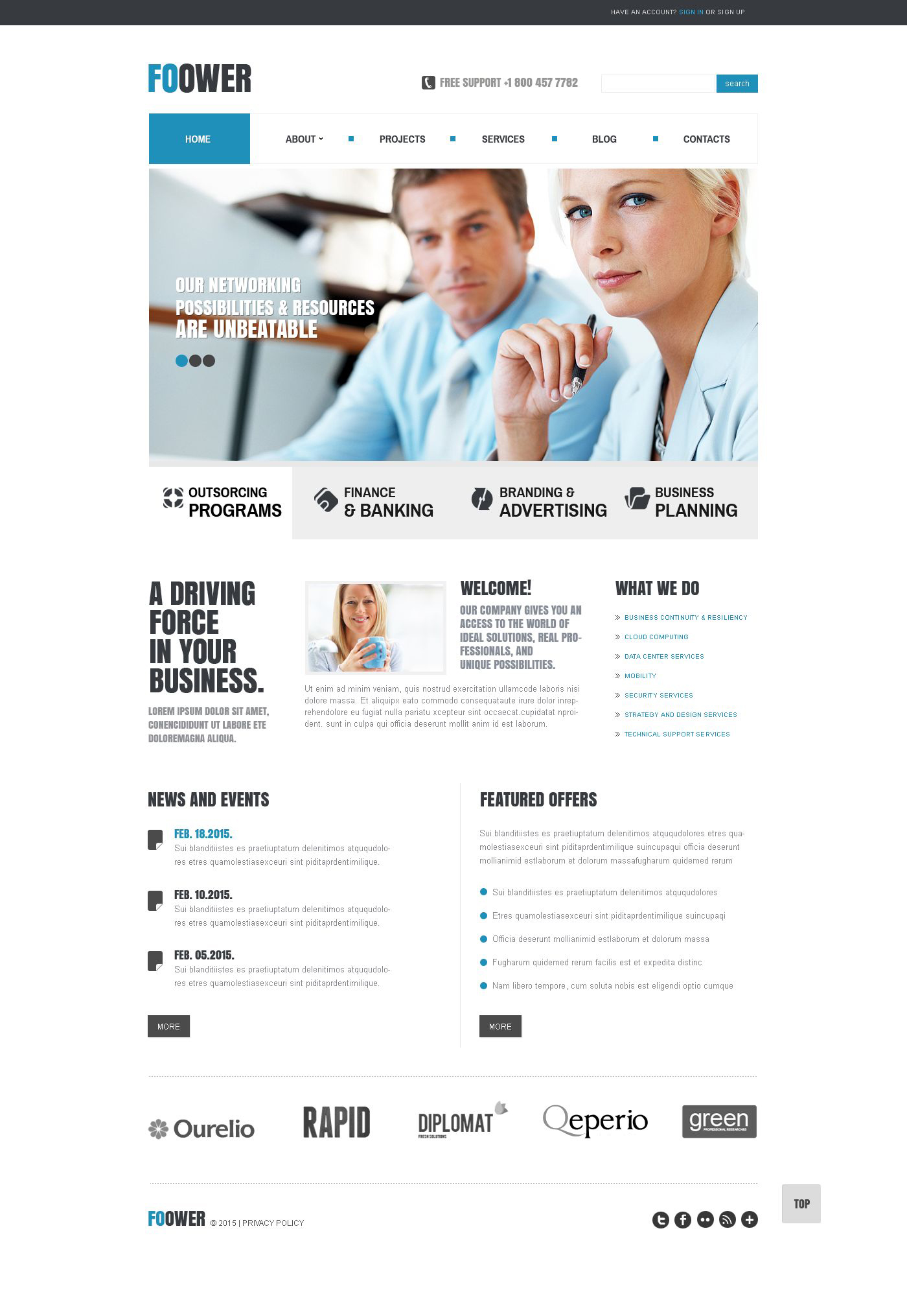 Business & Services Responsive Joomla Template