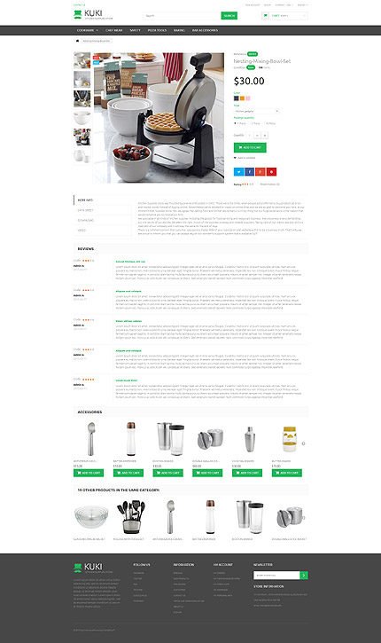 Prestashop Products Page Screenshot