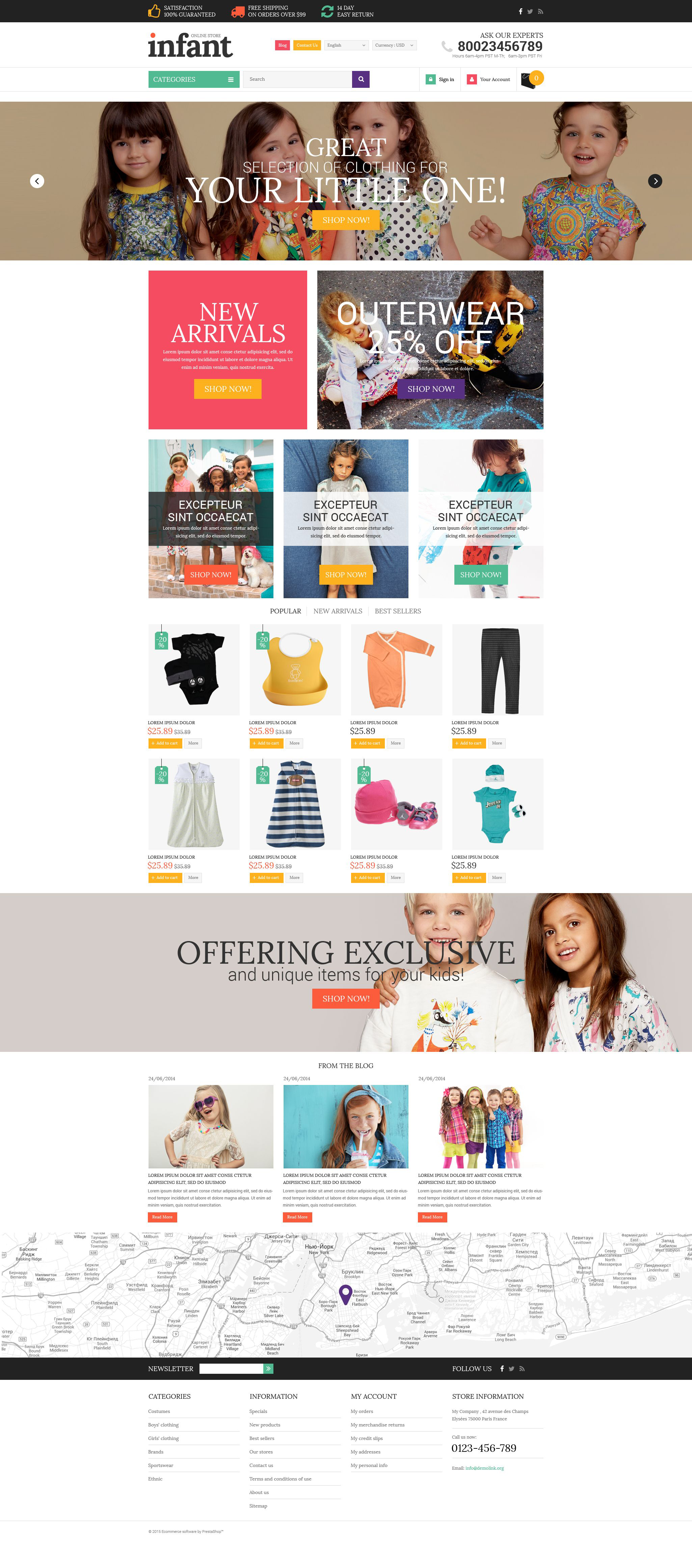 Infant Clothes PrestaShop Theme