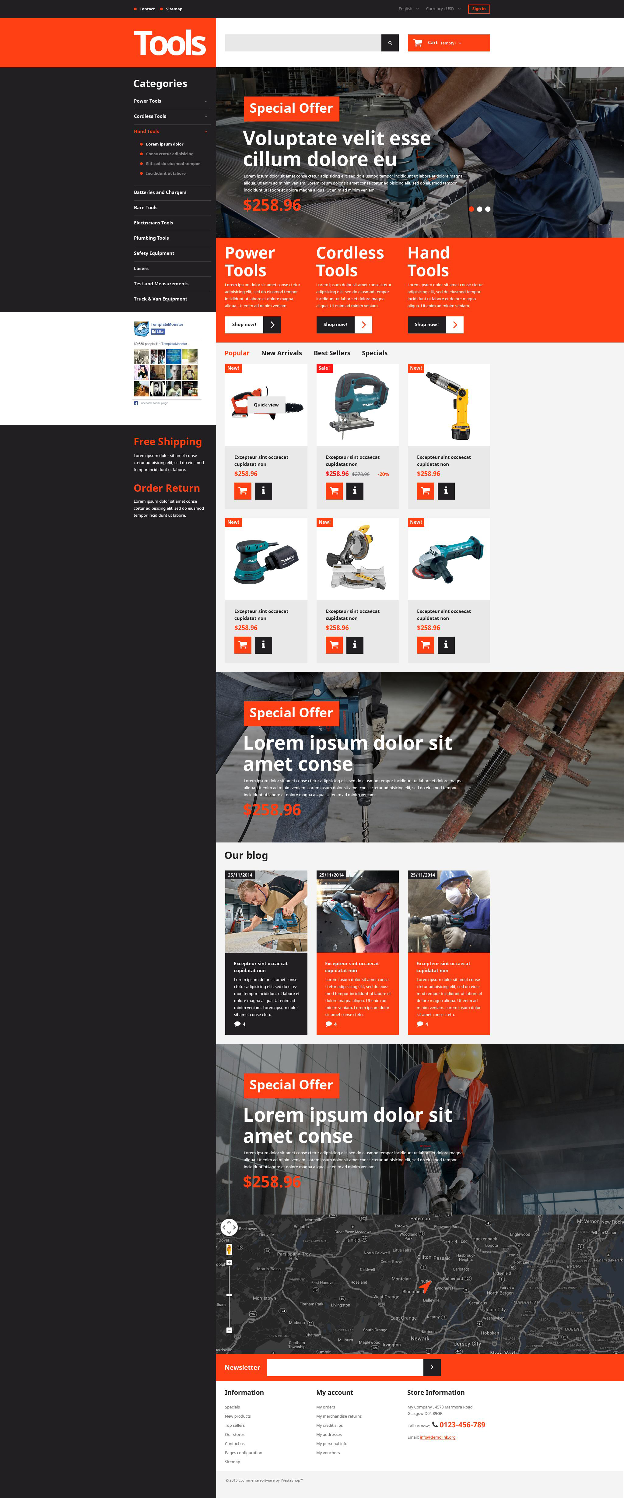 Tools and Supplies PrestaShop Theme