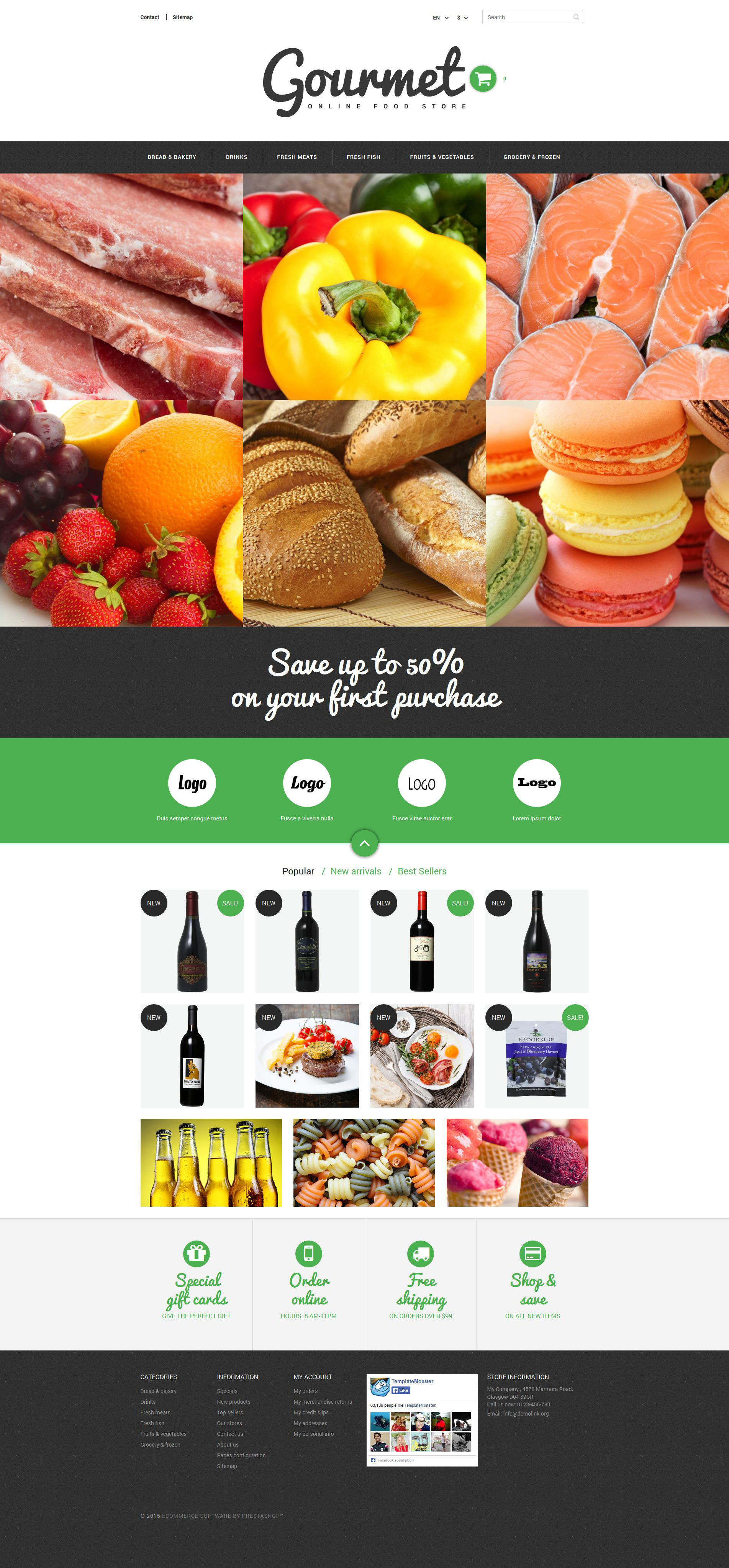 Food Shop PrestaShop Theme