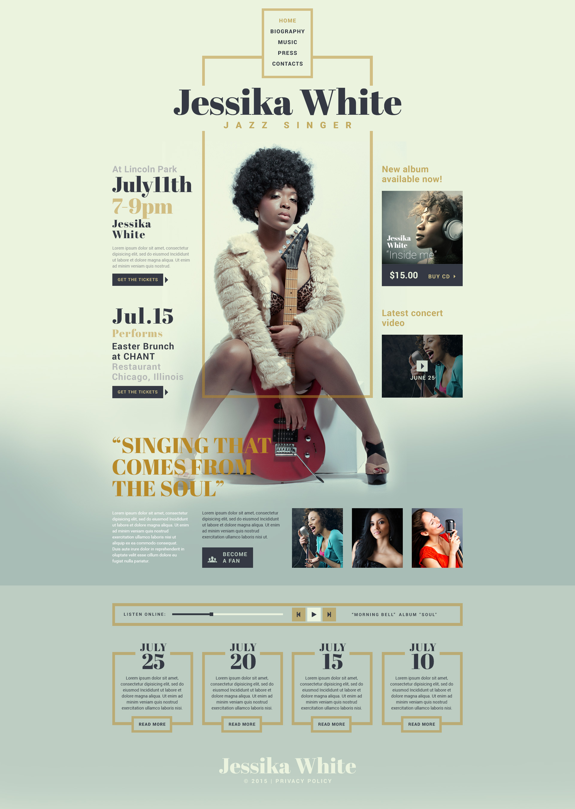 Singer Responsive Website Template