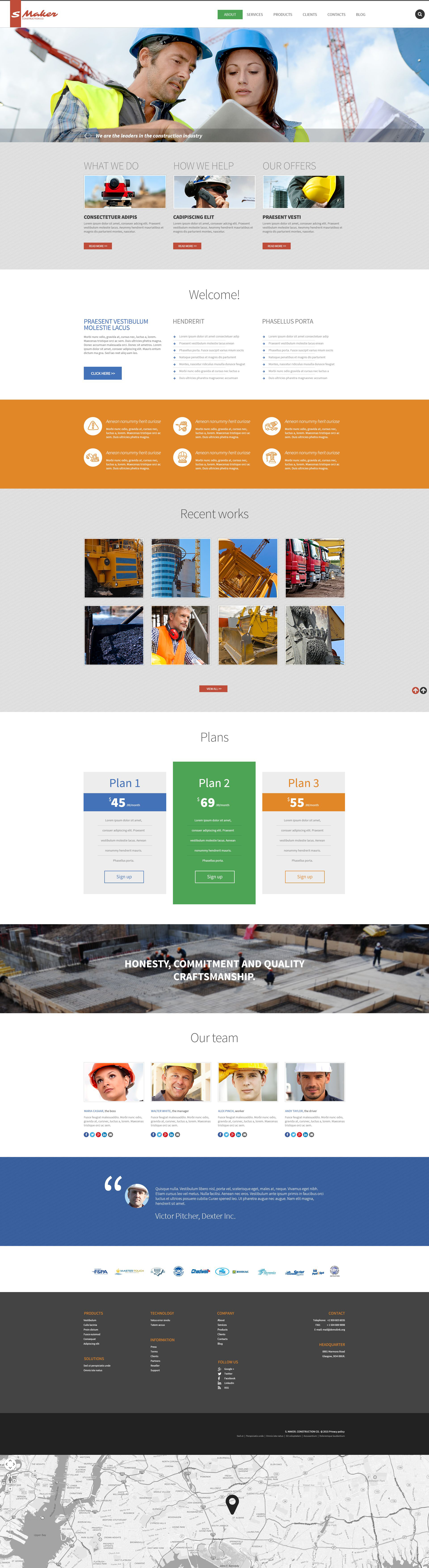 Civil Construction Drupal Template